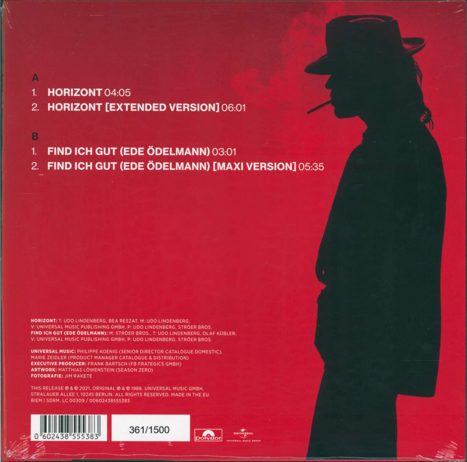 Udo Lindenberg: Horizont, 1×10" Vinyl EP