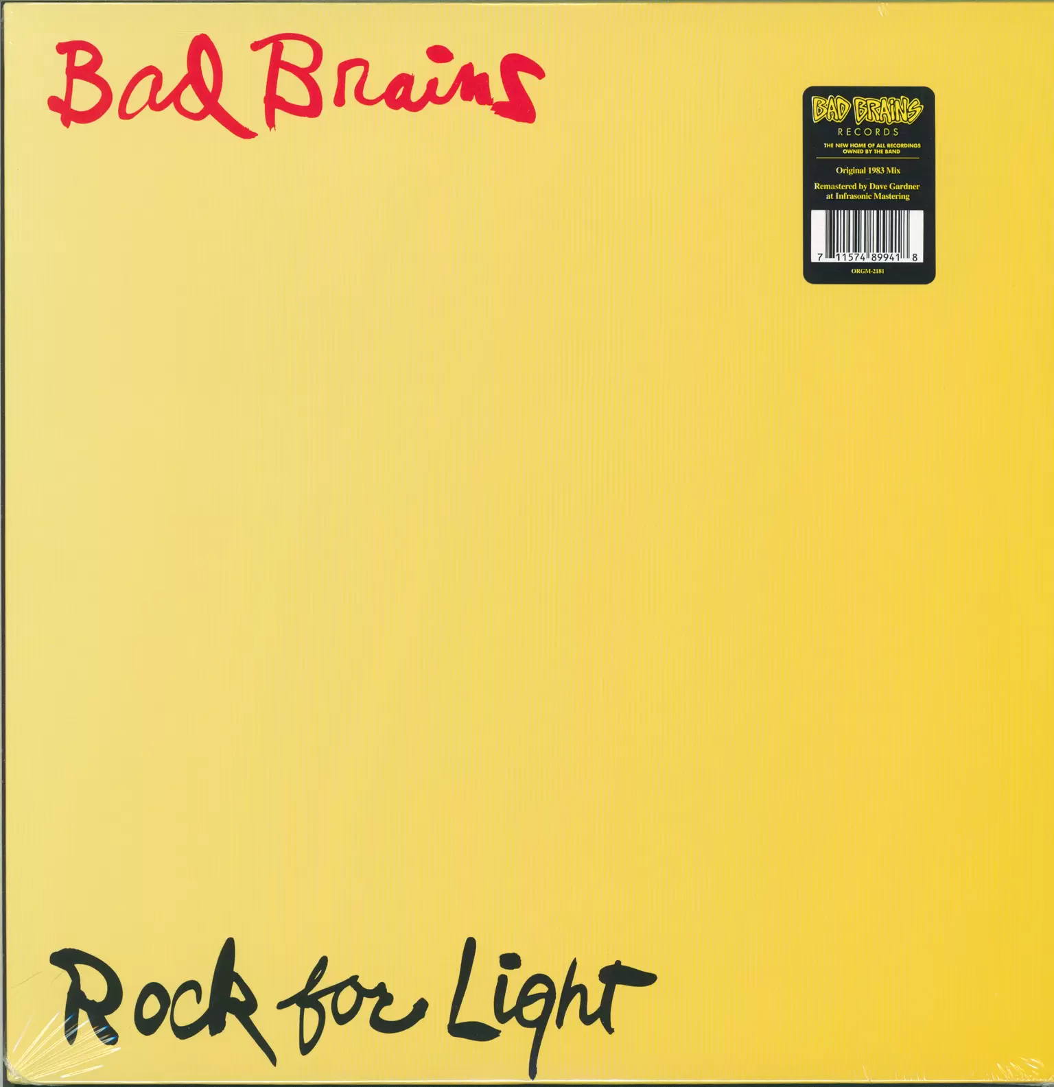Bad Brains: Rock For Light, 1×LP (Vinyl)