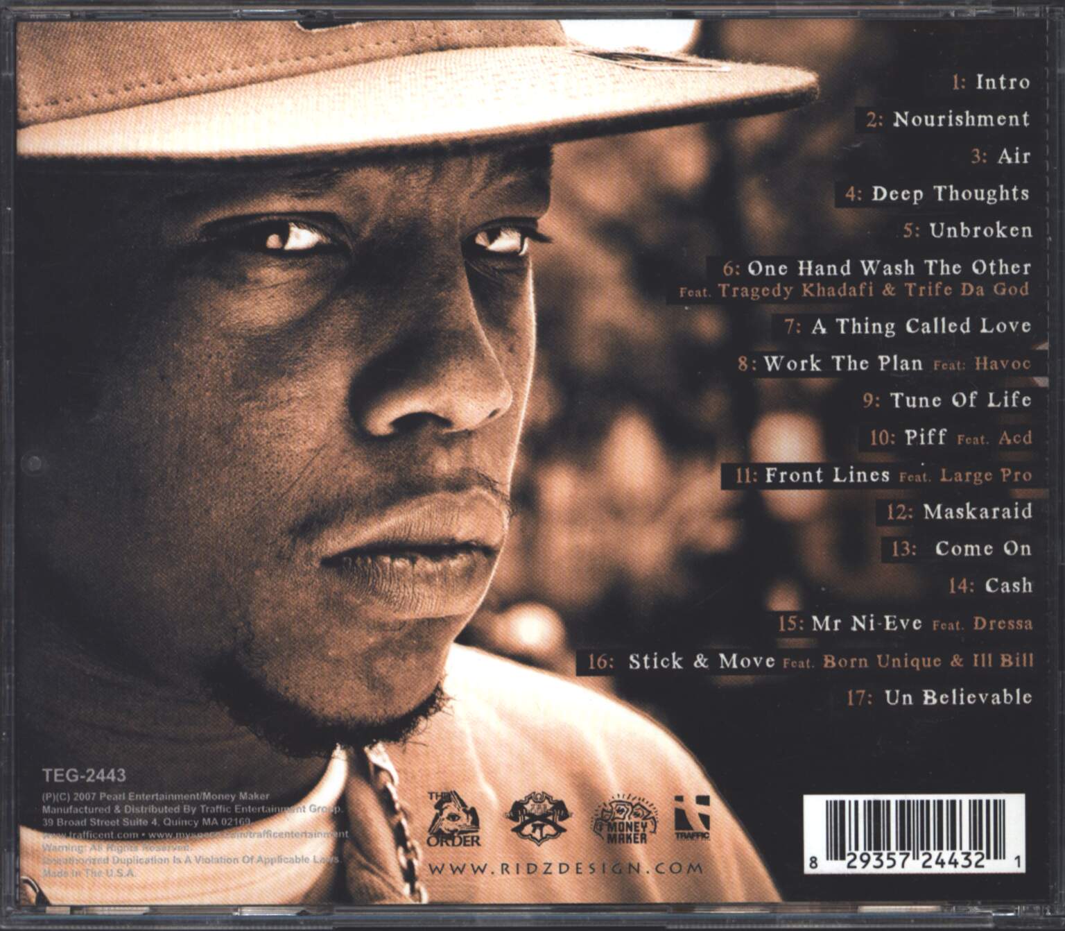 Killa Sha: God Walk On Water, 1×CD