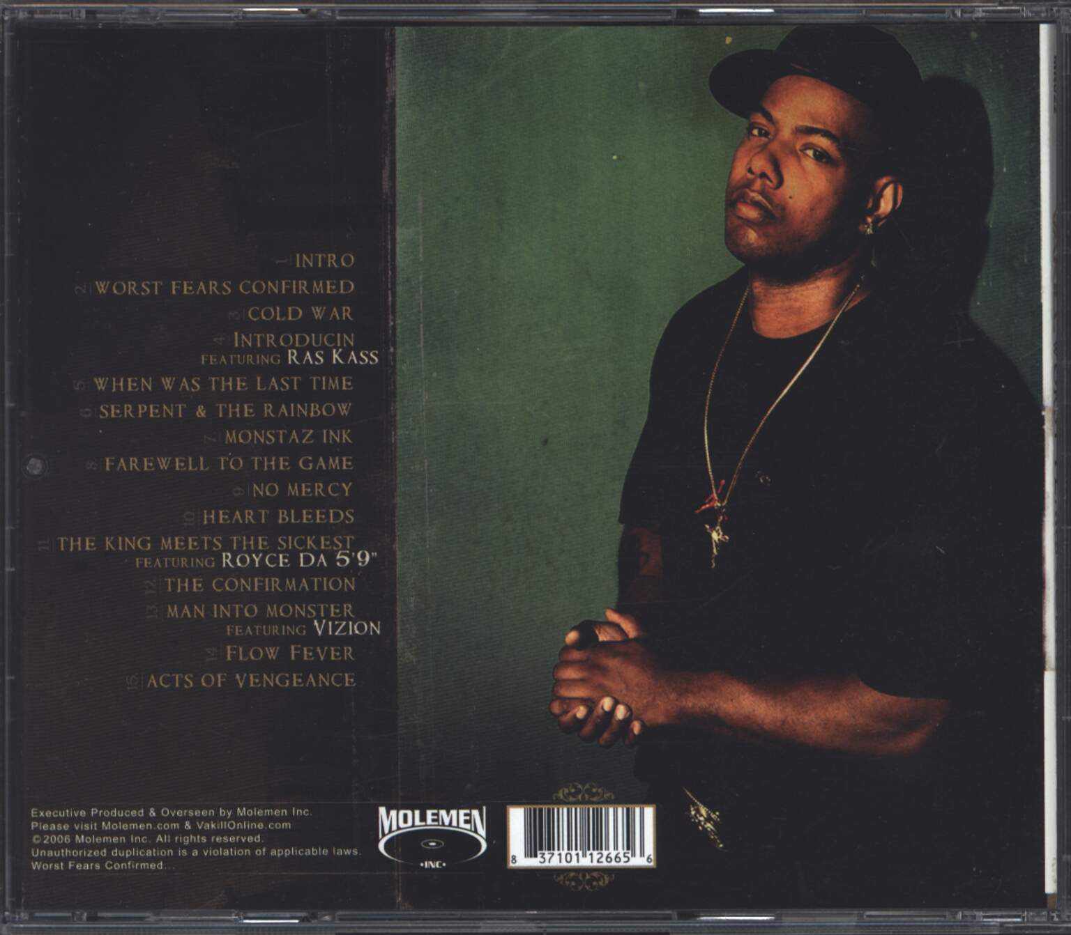 Vakill: Worst Fears Confirmed, 1×CD