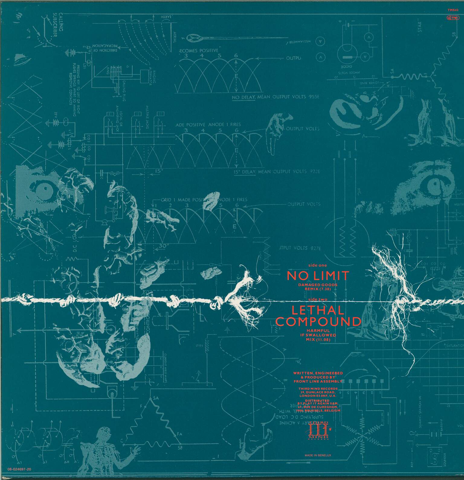Front Line Assembly: No Limit (Damaged Goods Remix), 1×12" Maxi Single (Vinyl)