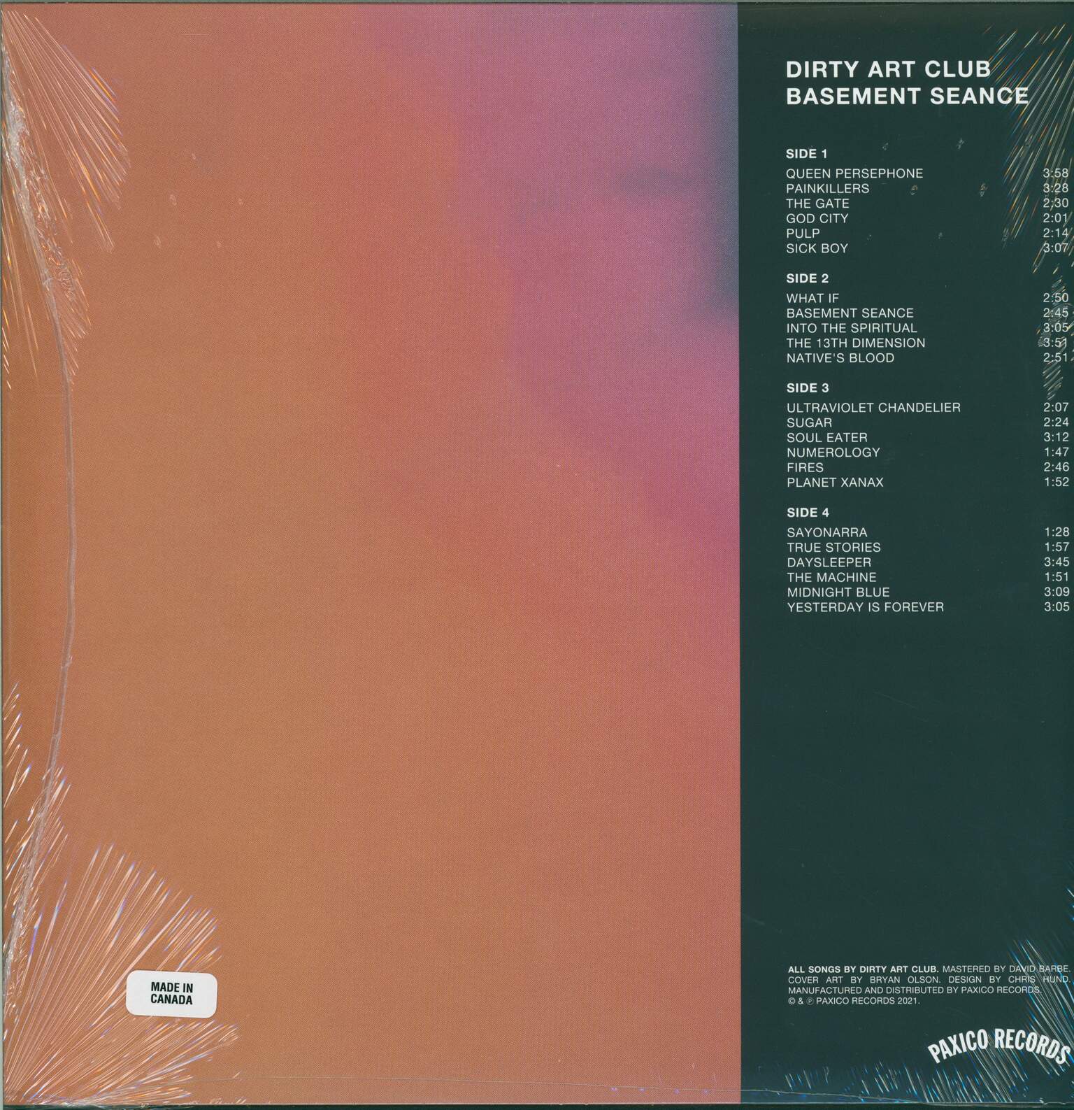 Dirty Art Club: Basement Seance, 2×LP (Vinyl)