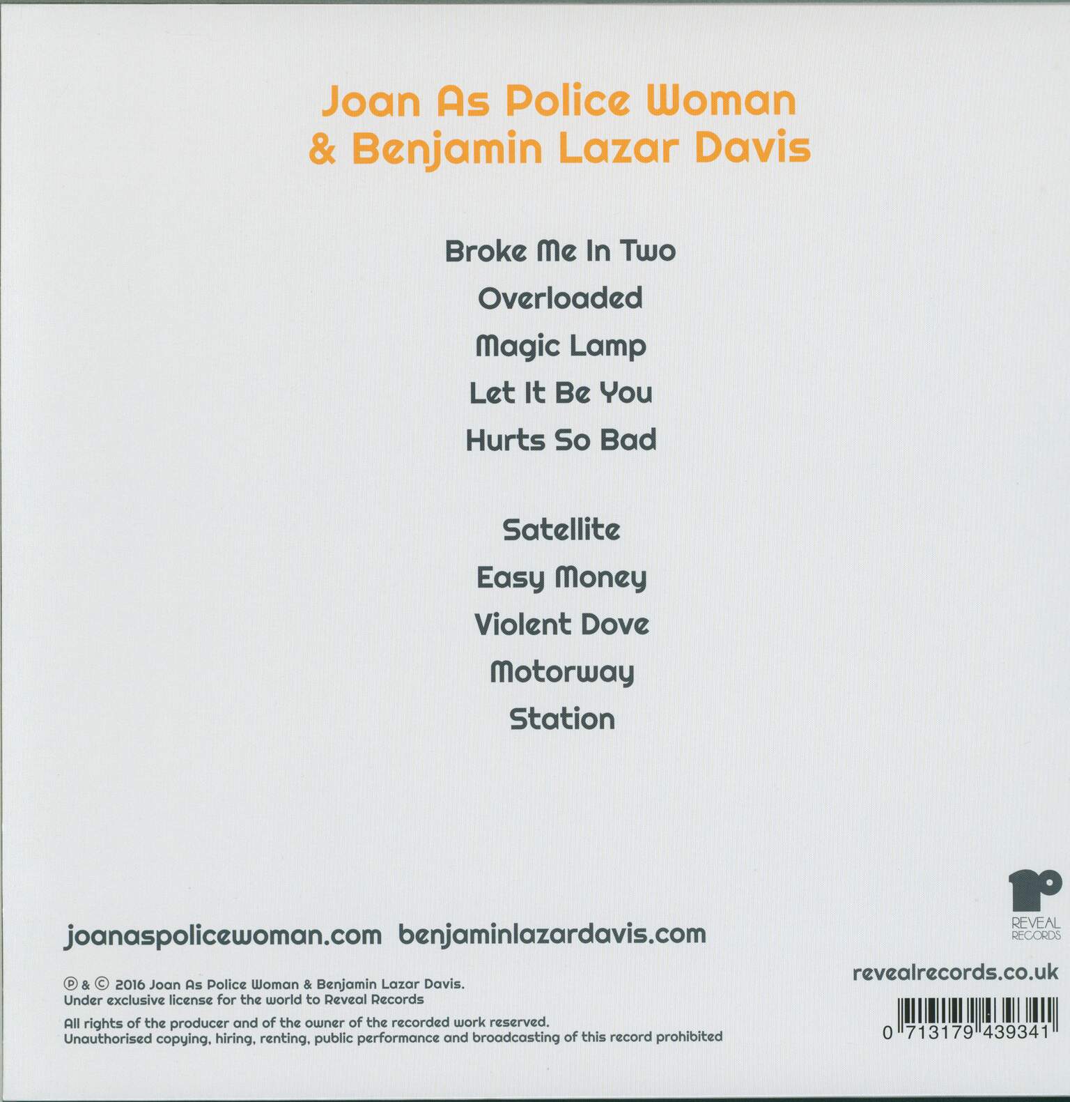 Joan As Police Woman: Let It Be You, 1×LP (Vinyl)