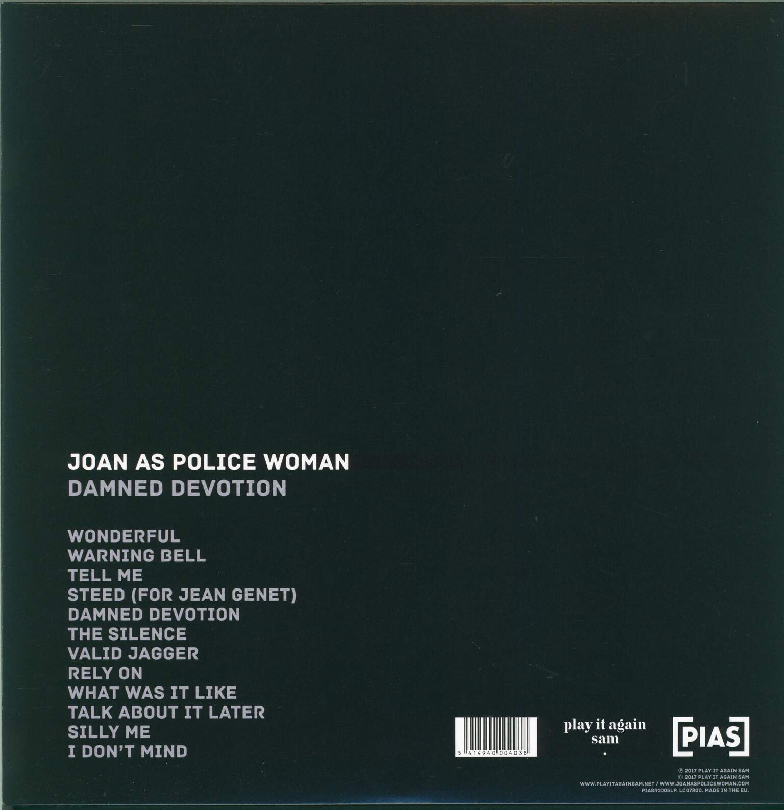 Joan As Police Woman: Damned Devotion, 1×LP (Vinyl)