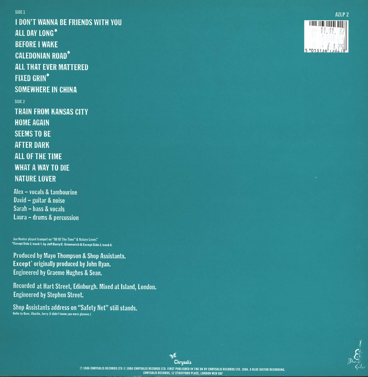 Shop Assistants: Shop Assistants, 1×LP (Vinyl)