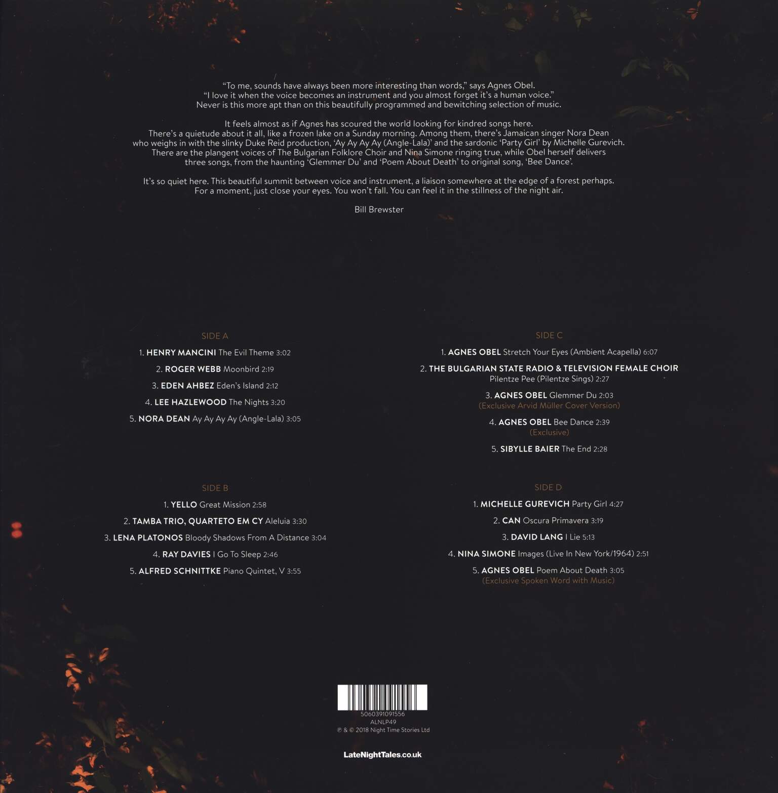 Agnes Obel: LateNightTales, 2×LP (Vinyl)