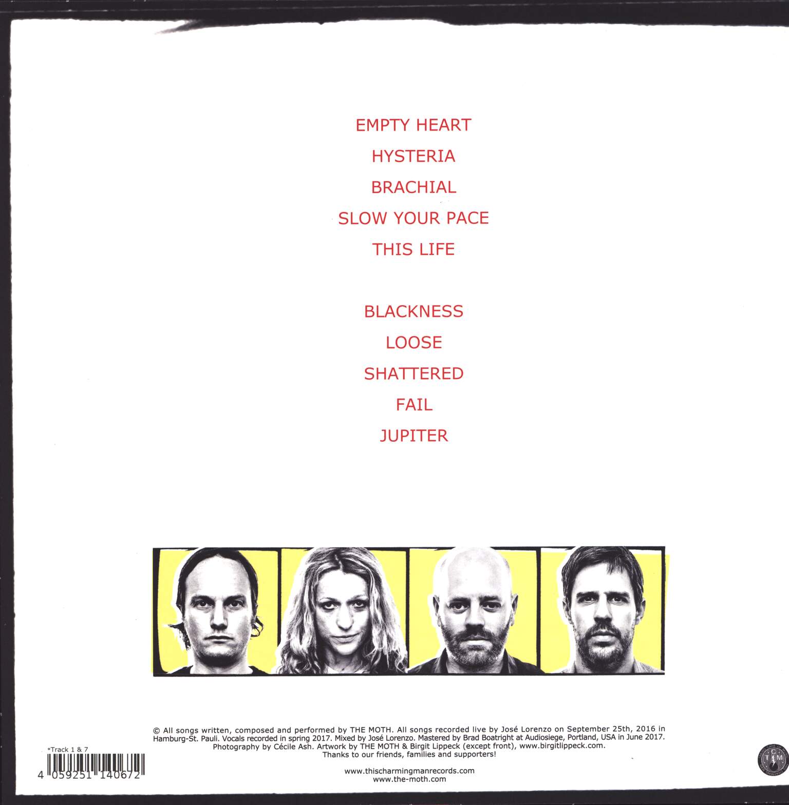 The Moth: Hysteria, 1×LP (Vinyl)