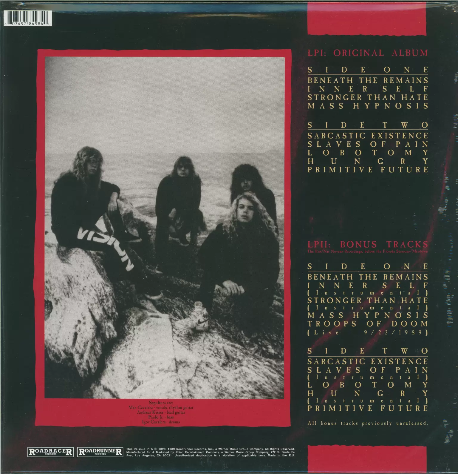 Sepultura: Beneath The Remains, 2×LP (Vinyl)