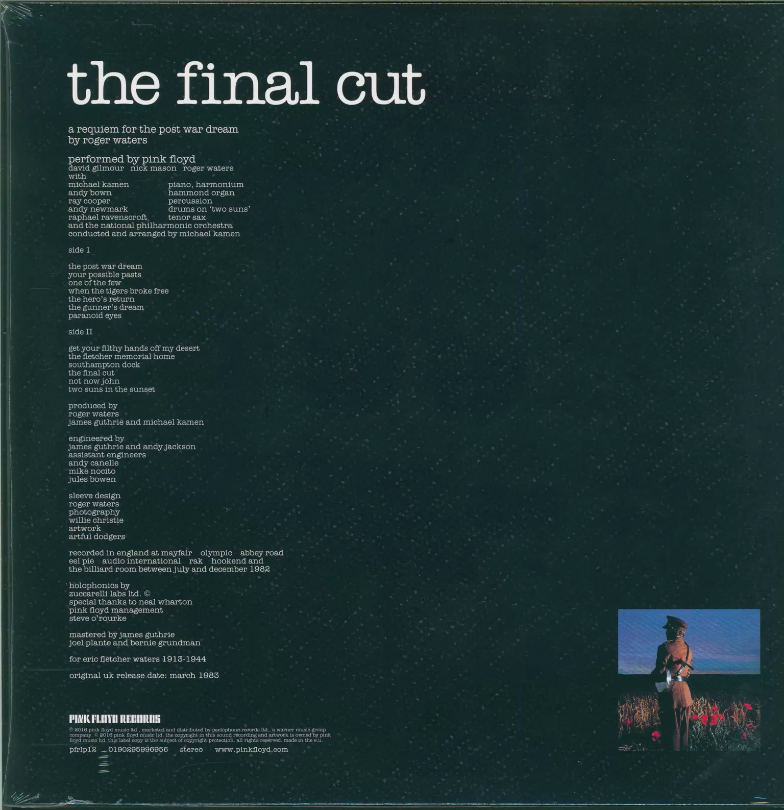 Pink Floyd: The Final Cut, 1×LP (Vinyl)
