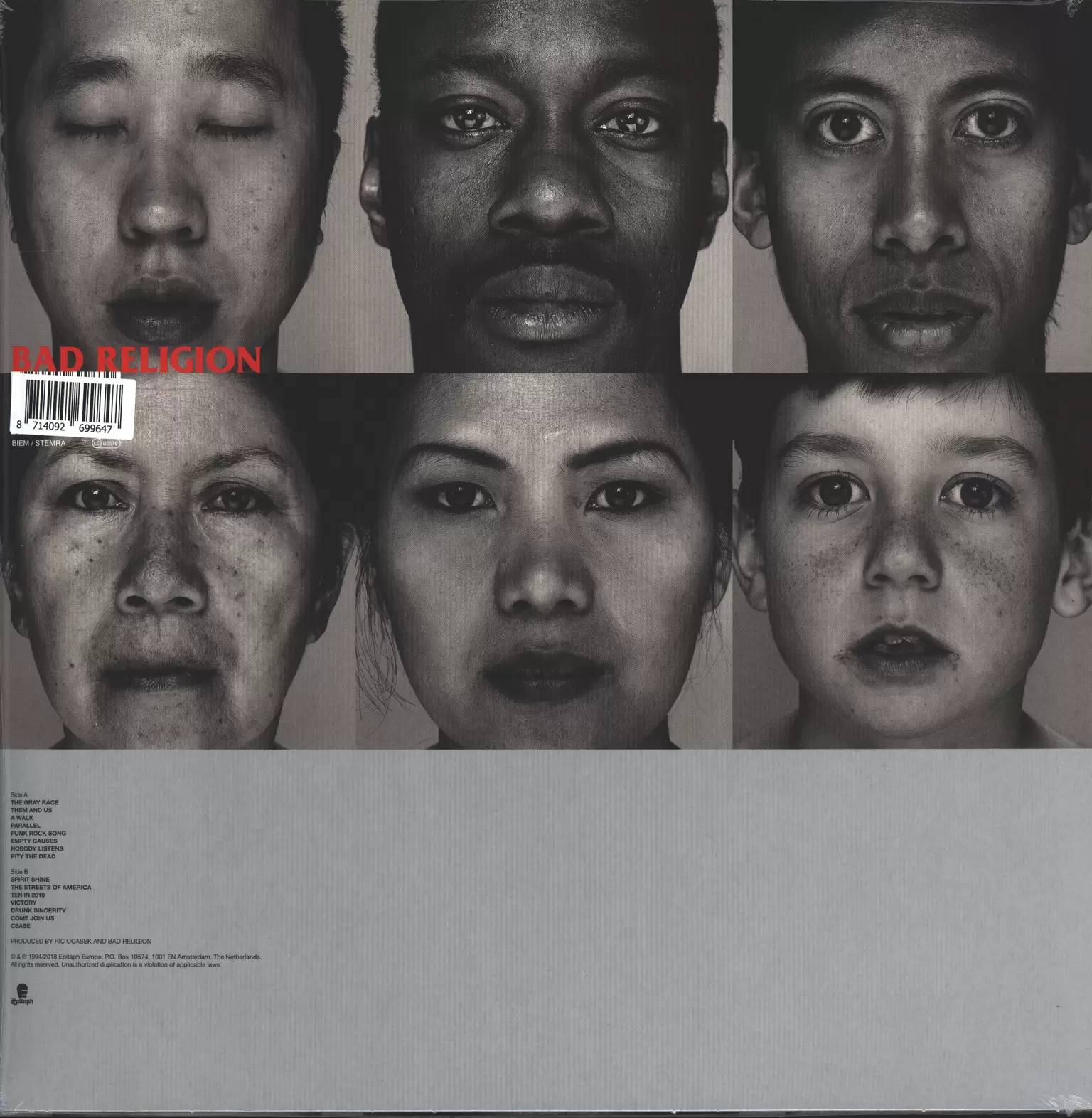 Bad Religion: The Gray Race, 1×LP (Vinyl)