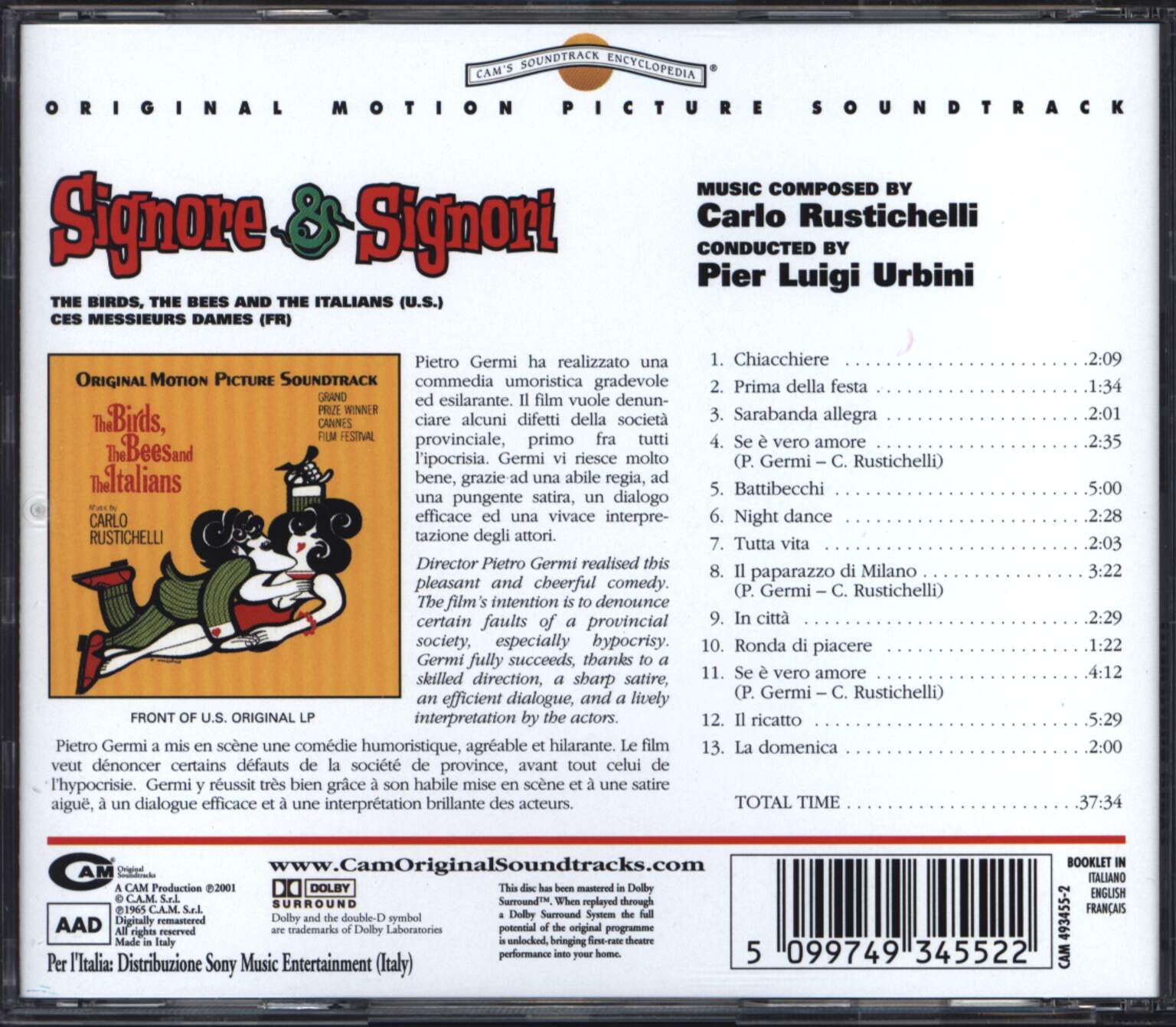 Carlo Rustichelli: Signore & Signori, 1×CD