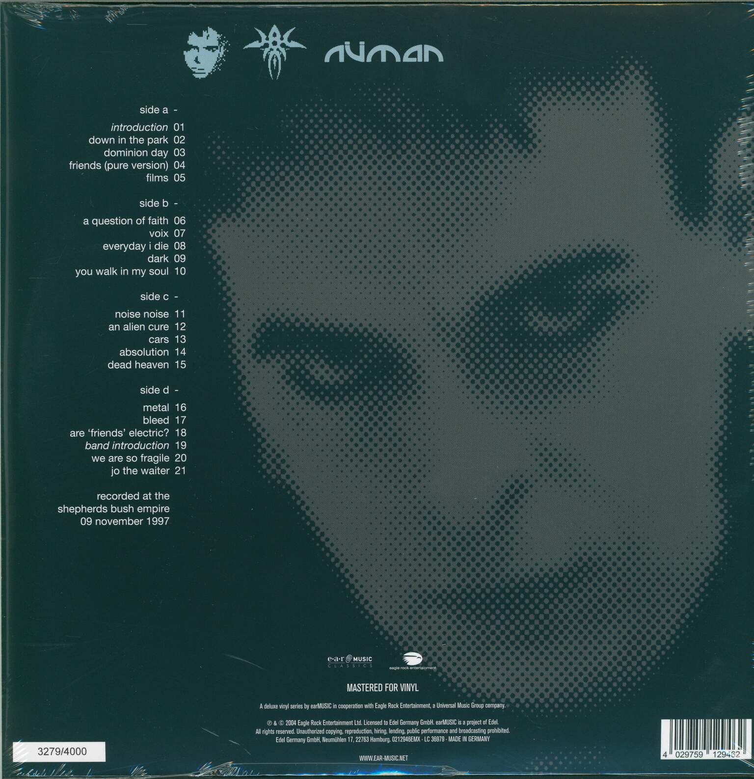 Gary Numan: Live At Shepherds Bush Empire, 2×CD, 2×LP (Vinyl)