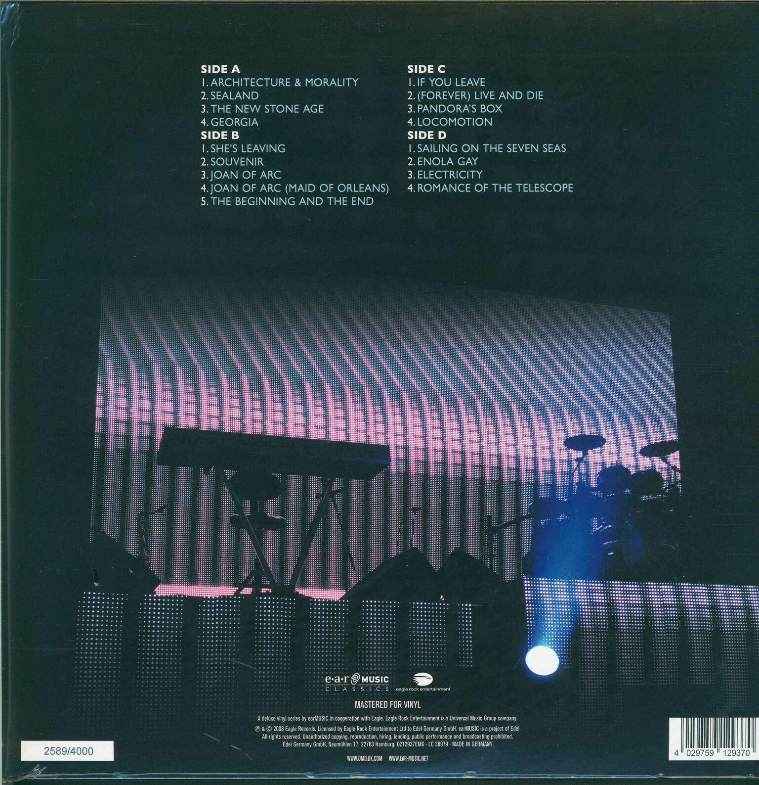 Orchestral Manoeuvres In The Dark: Live (Architecture & Morality & More), 2×LP (Vinyl), 1×CD