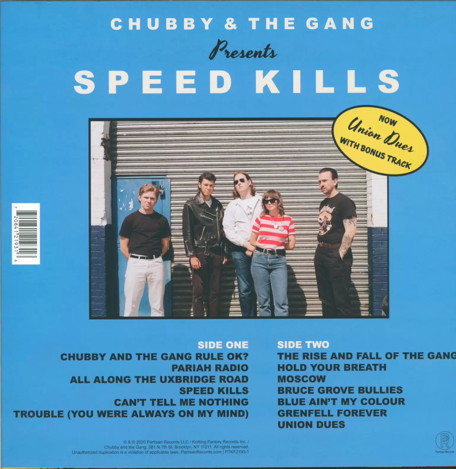 Chubby & The Gang: Speed Kills, 1×LP (Vinyl)