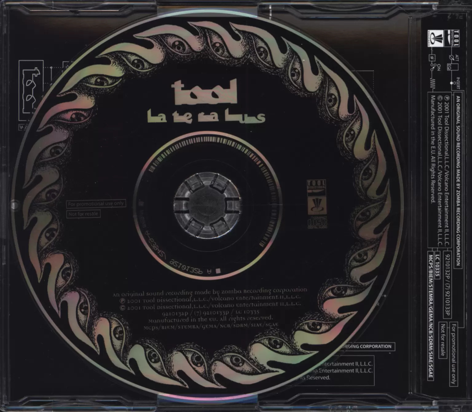 Tool: Lateralus, 1×Mini CD