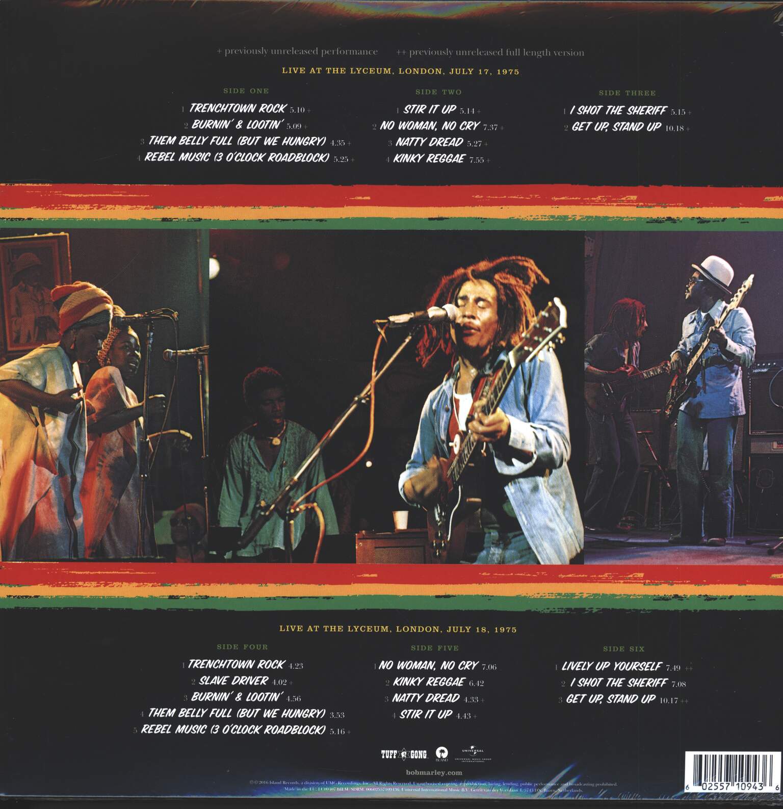 Bob Marley & The Wailers: Live!, 3×LP (Vinyl)