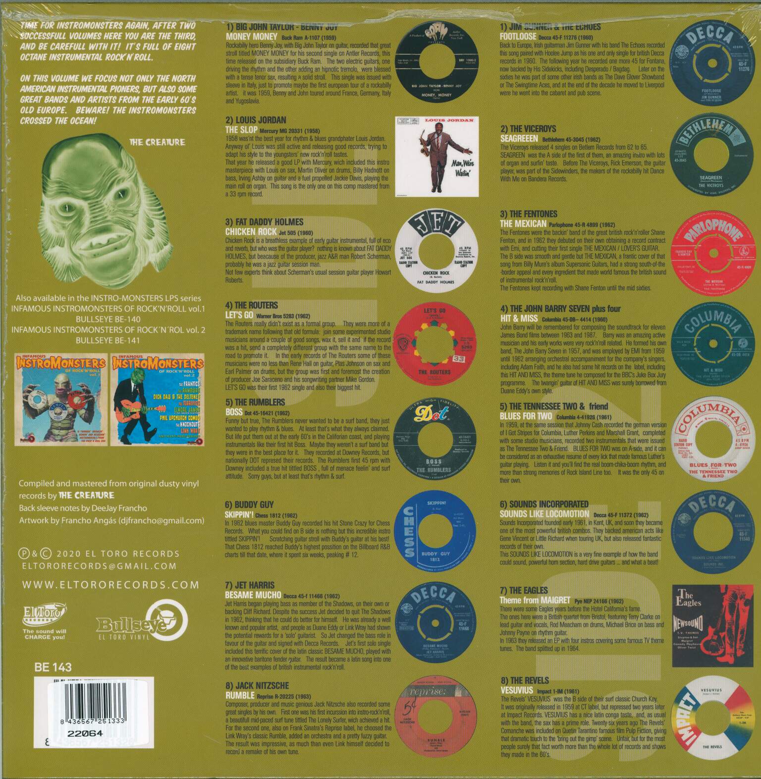 Various: Infamous InstroMonsters Of Rock’N’Roll Vol. 3, 1×LP (Vinyl)