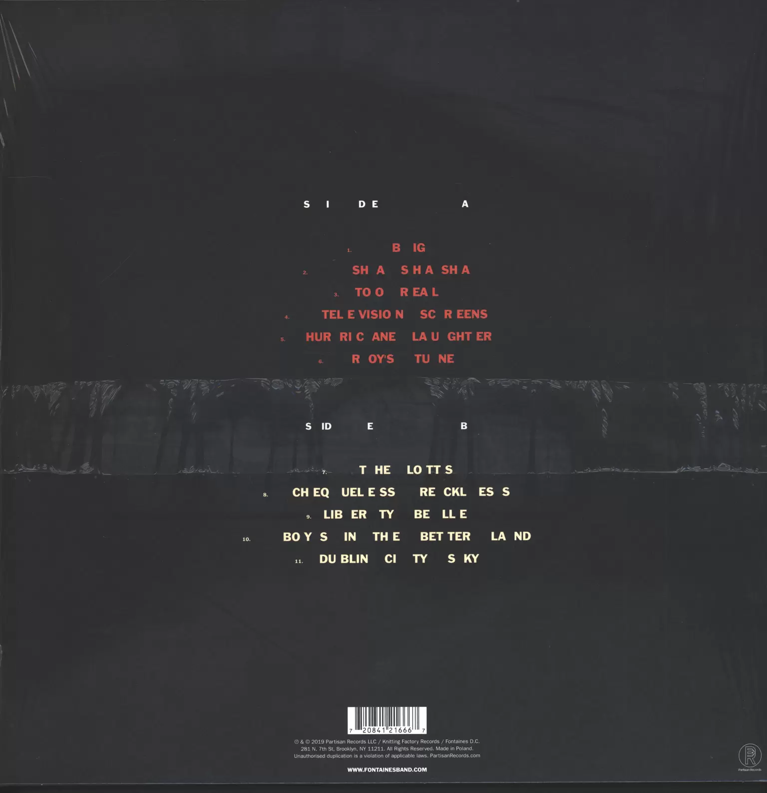 Fontaines D.C.: Dogrel, 1×LP (Vinyl)