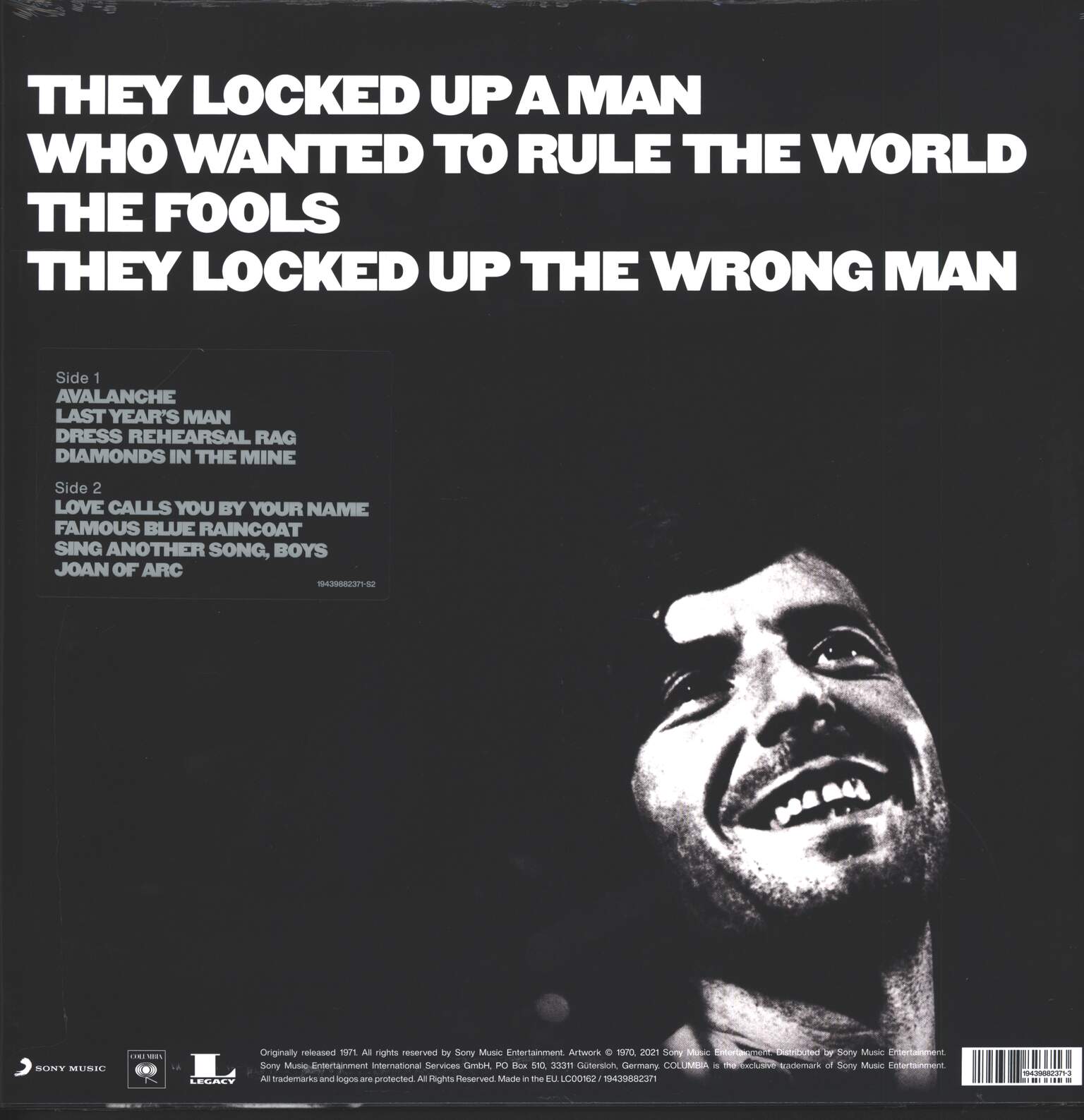 Leonard Cohen: Songs Of Love And Hate, 1×LP (Vinyl)