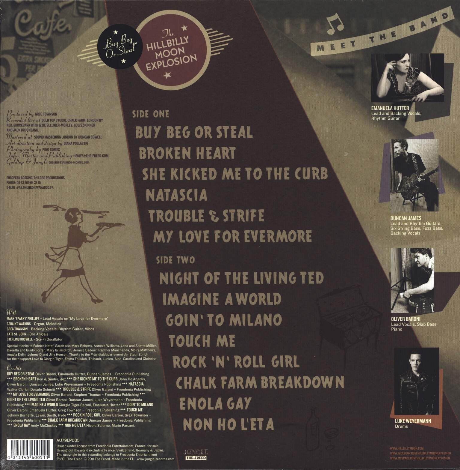The Hillbilly Moon Explosion: Buy Beg Or Steal, 1×LP (Vinyl)