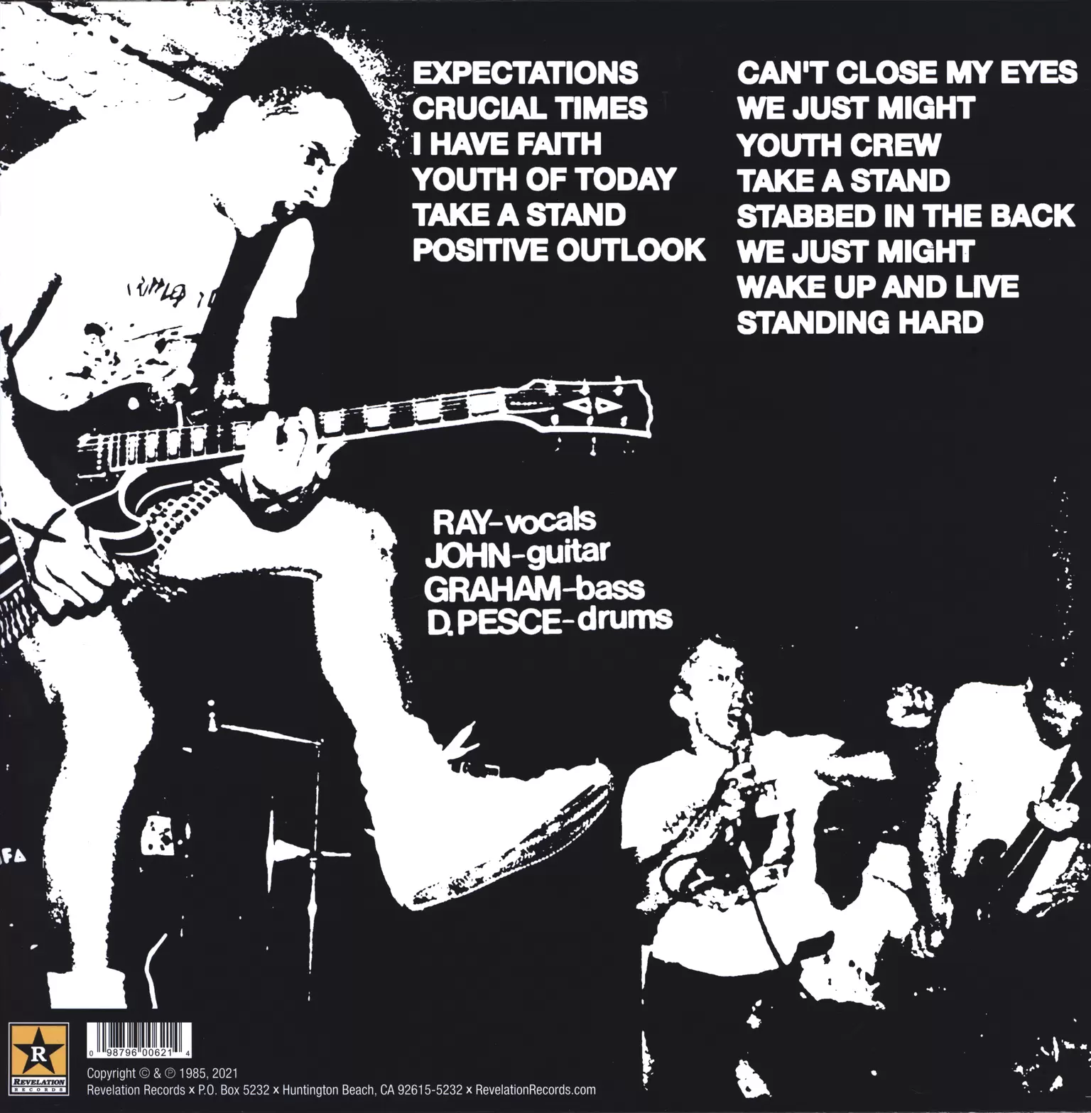 Youth Of Today: Can't Close My Eyes, 1×LP (Vinyl)