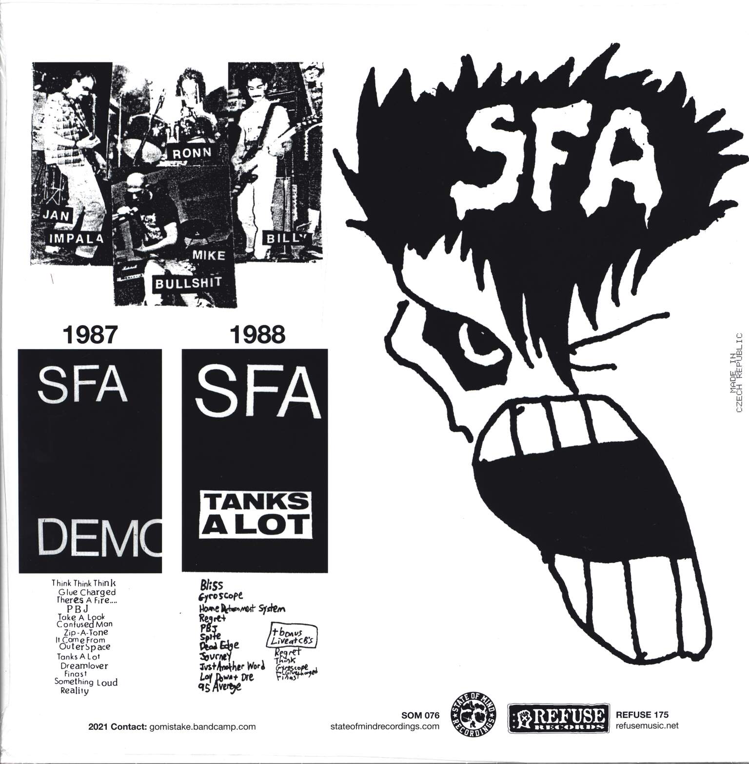 SFA: The 87-88 Tapes, 1×LP (Vinyl)