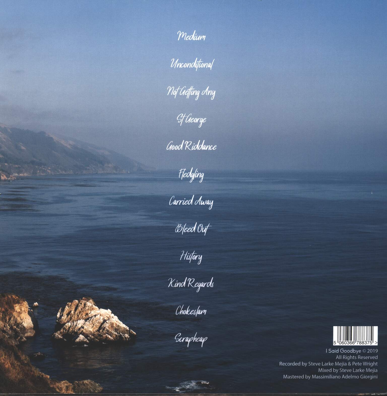 I Said Goodbye: History, 1×LP (Vinyl)