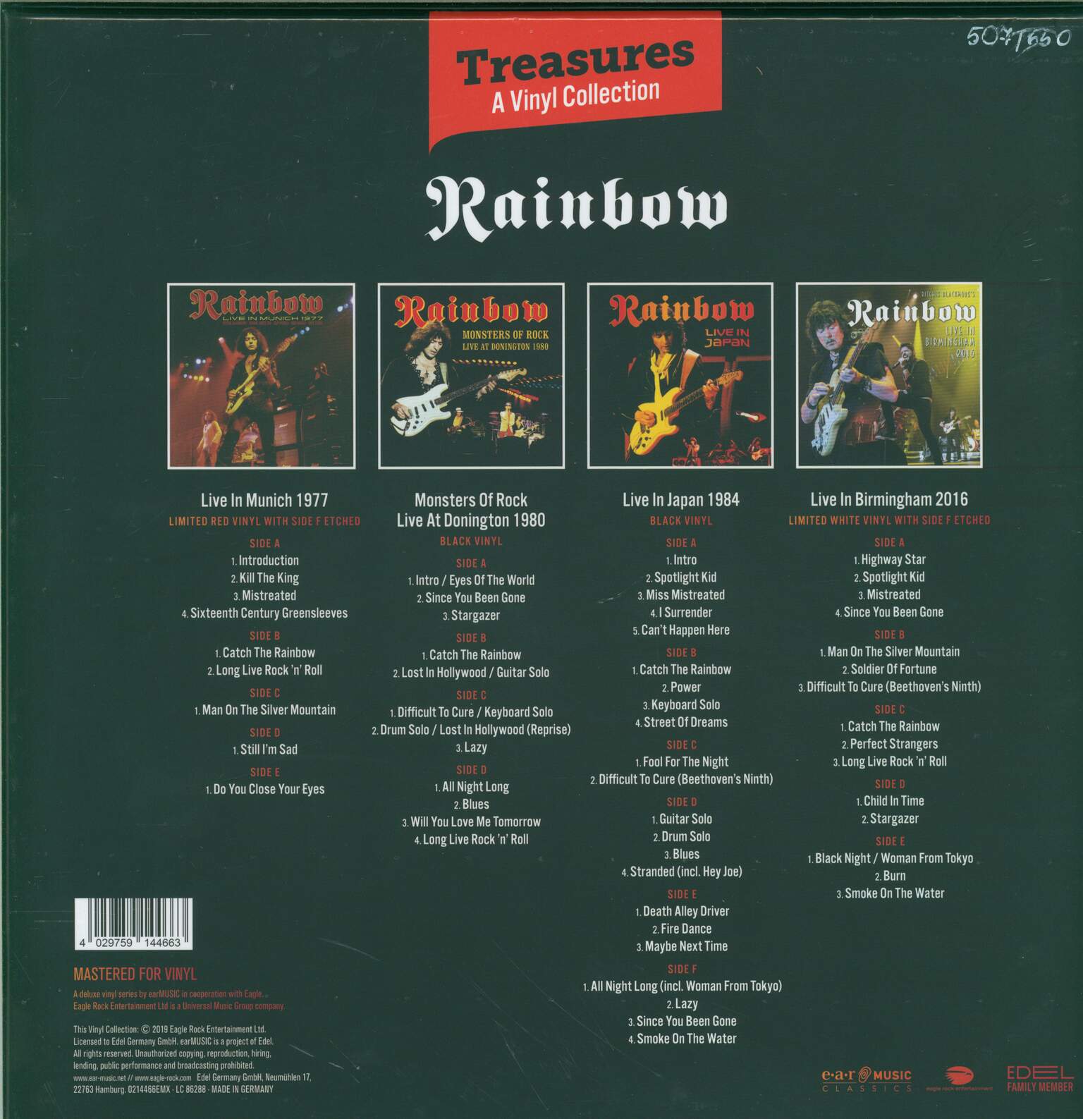 Rainbow: Treasures - A Vinyl Collection, 11×LP (Vinyl)
