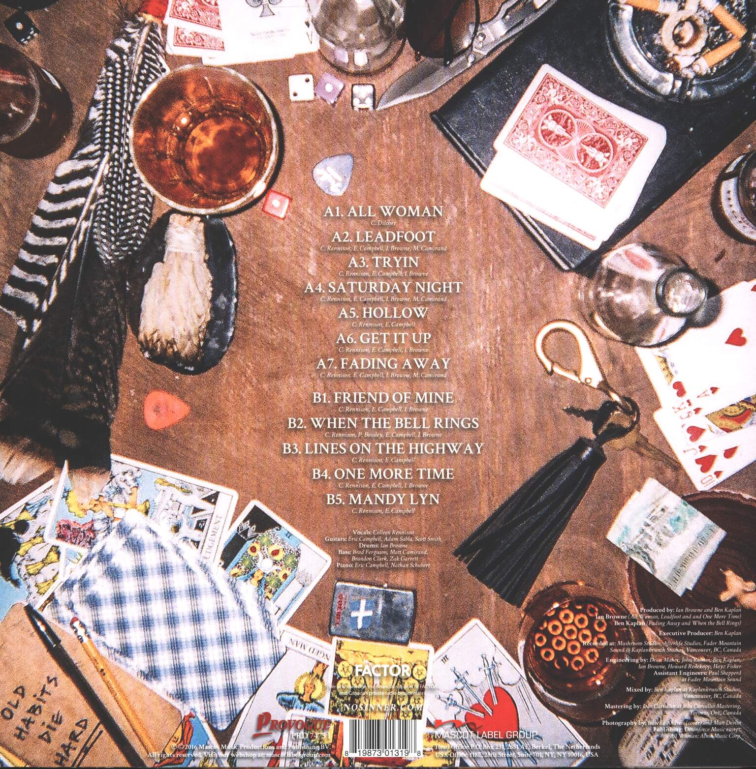 No Sinner: Old Habits Die Hard, 1×LP (Vinyl)