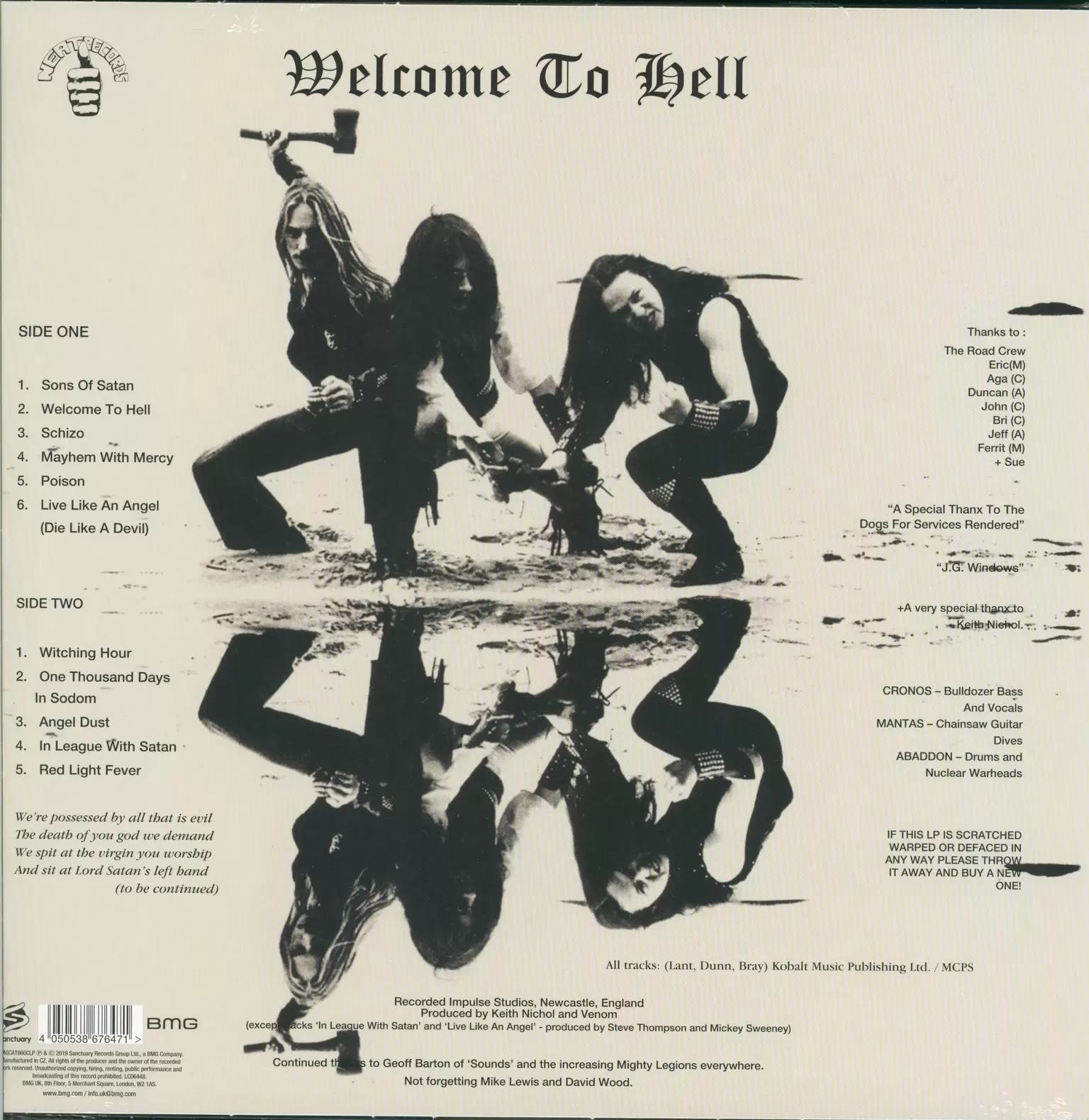 Venom: Welcome To Hell, 1×LP (Vinyl)