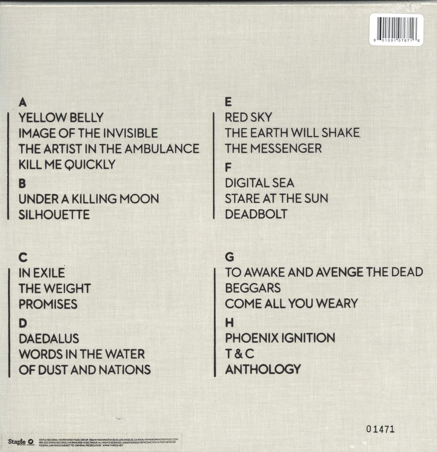 Thrice: Anthology, 4×LP (Vinyl)