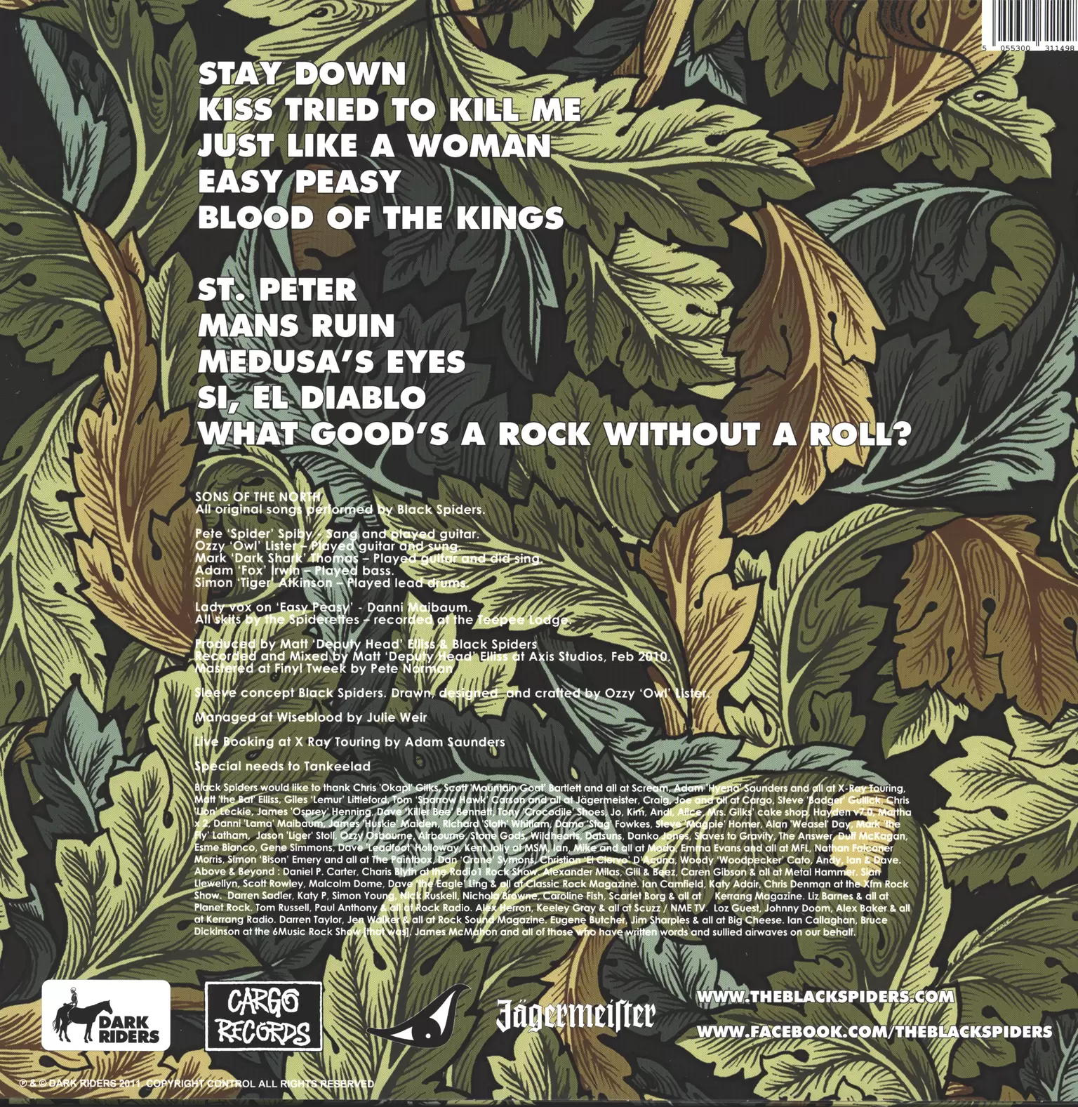 Black Spiders: Sons Of The North, 1×LP (Vinyl)