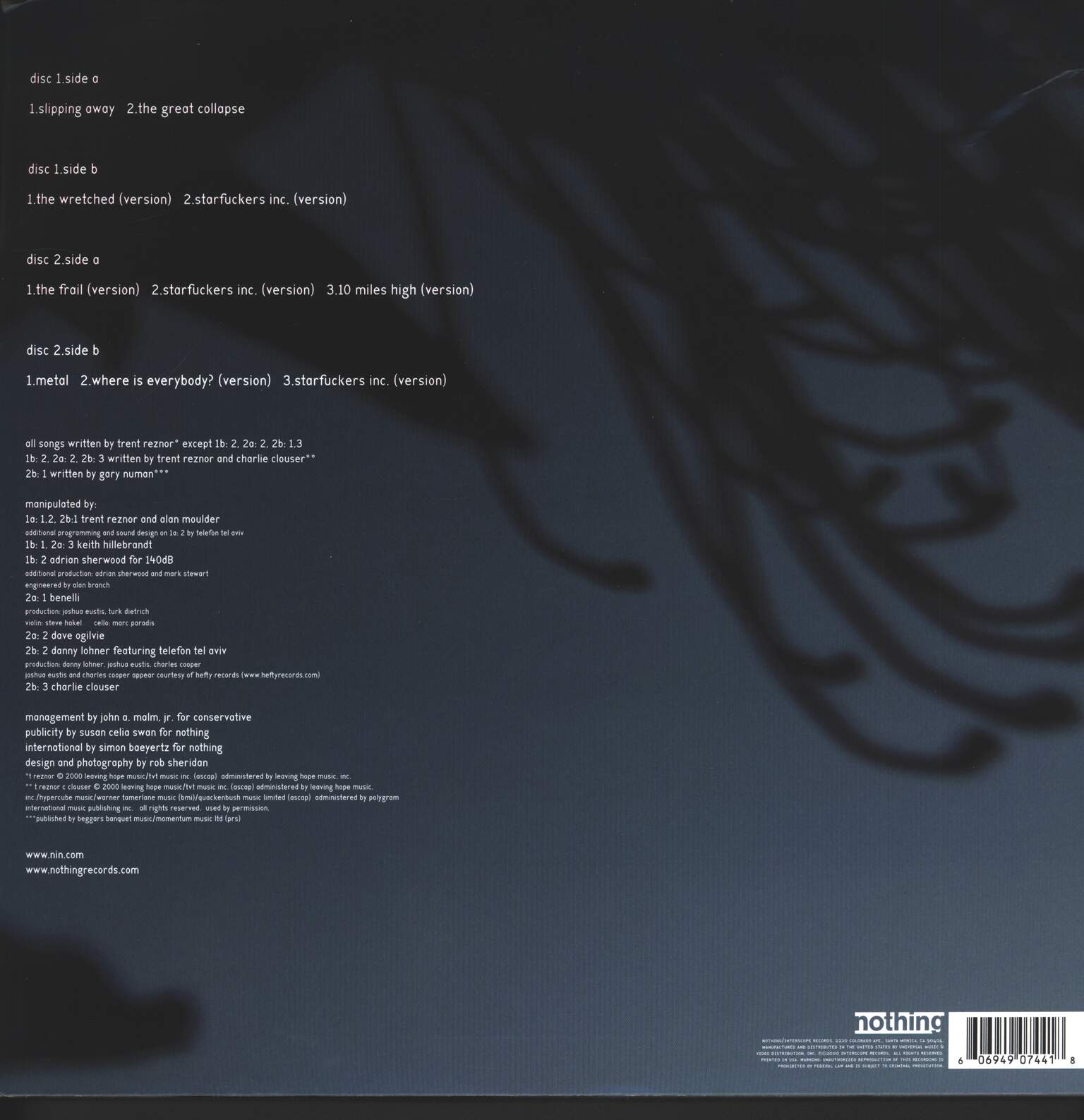 Nine Inch Nails: Things Falling Apart, 2×LP (Vinyl)