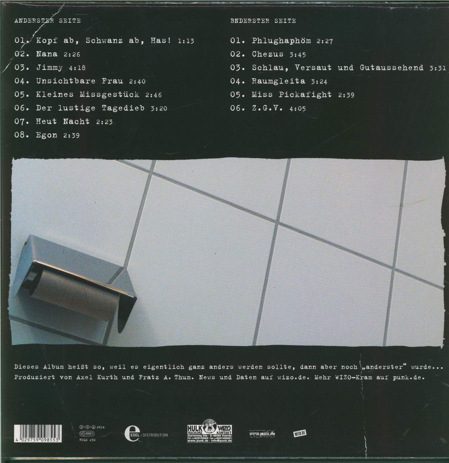 Wizo: Anderster, 1×LP (Vinyl)