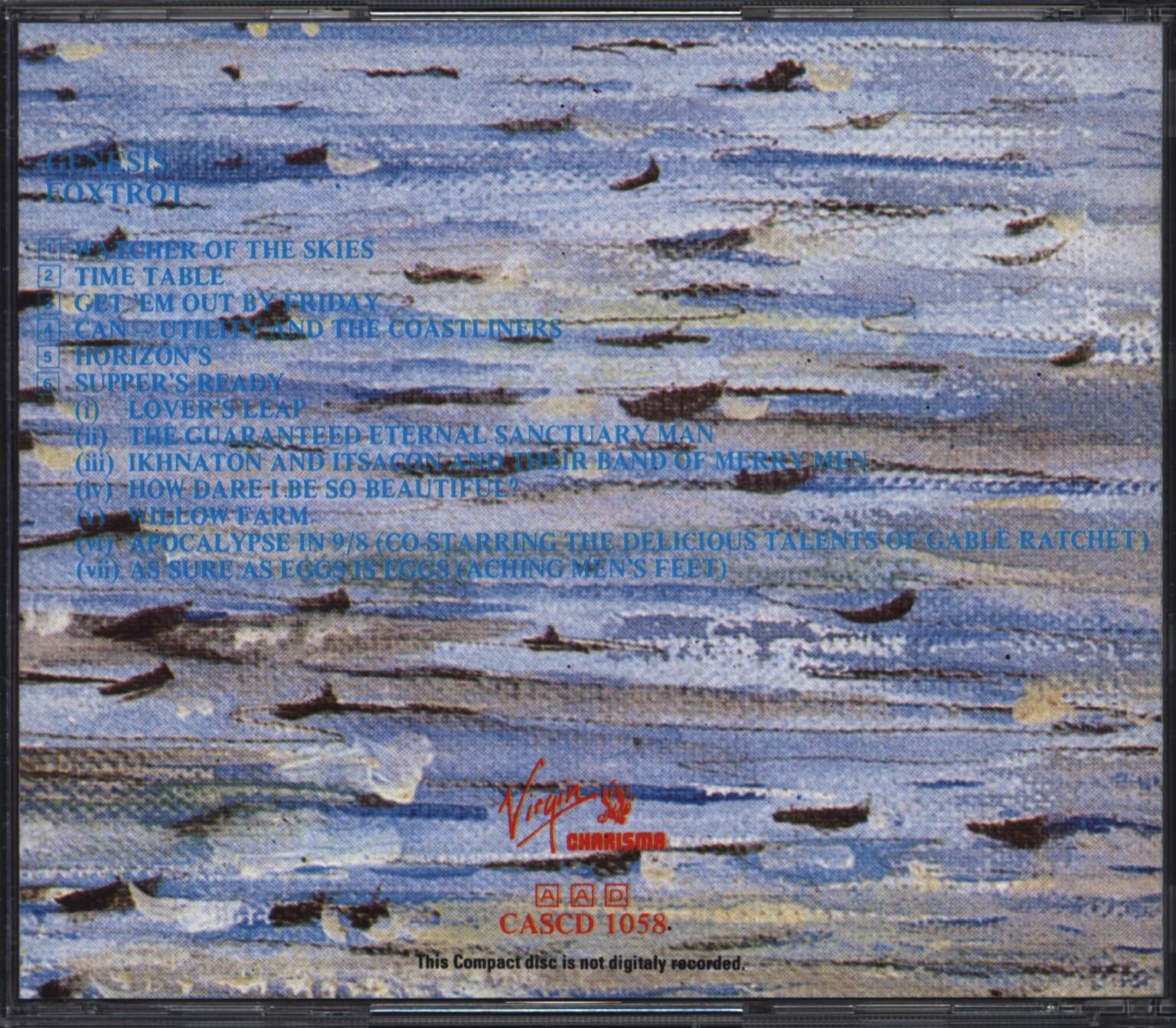 Genesis: Foxtrot, 1×CD