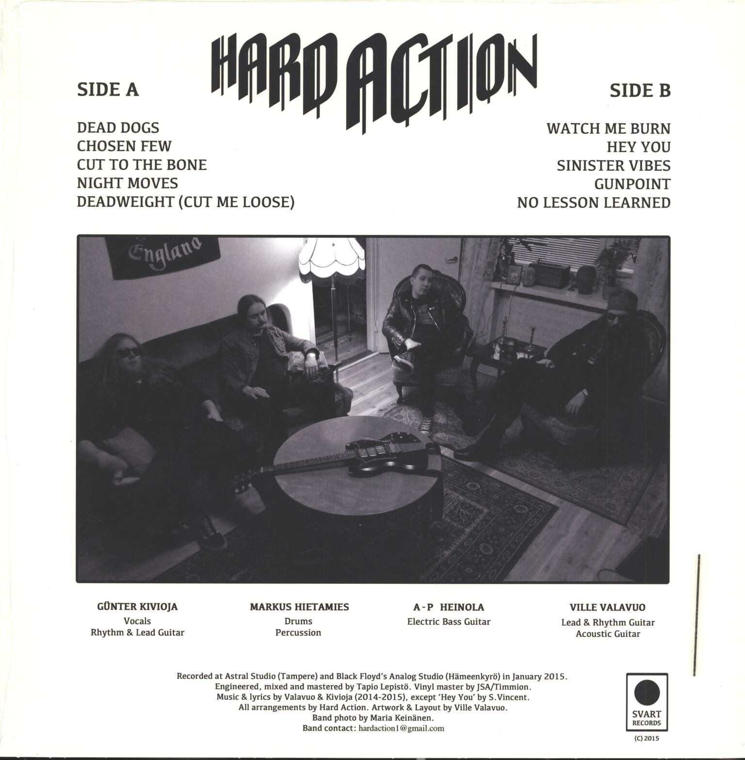 Hard Action: Sinister Vibes, 1×LP (Vinyl)