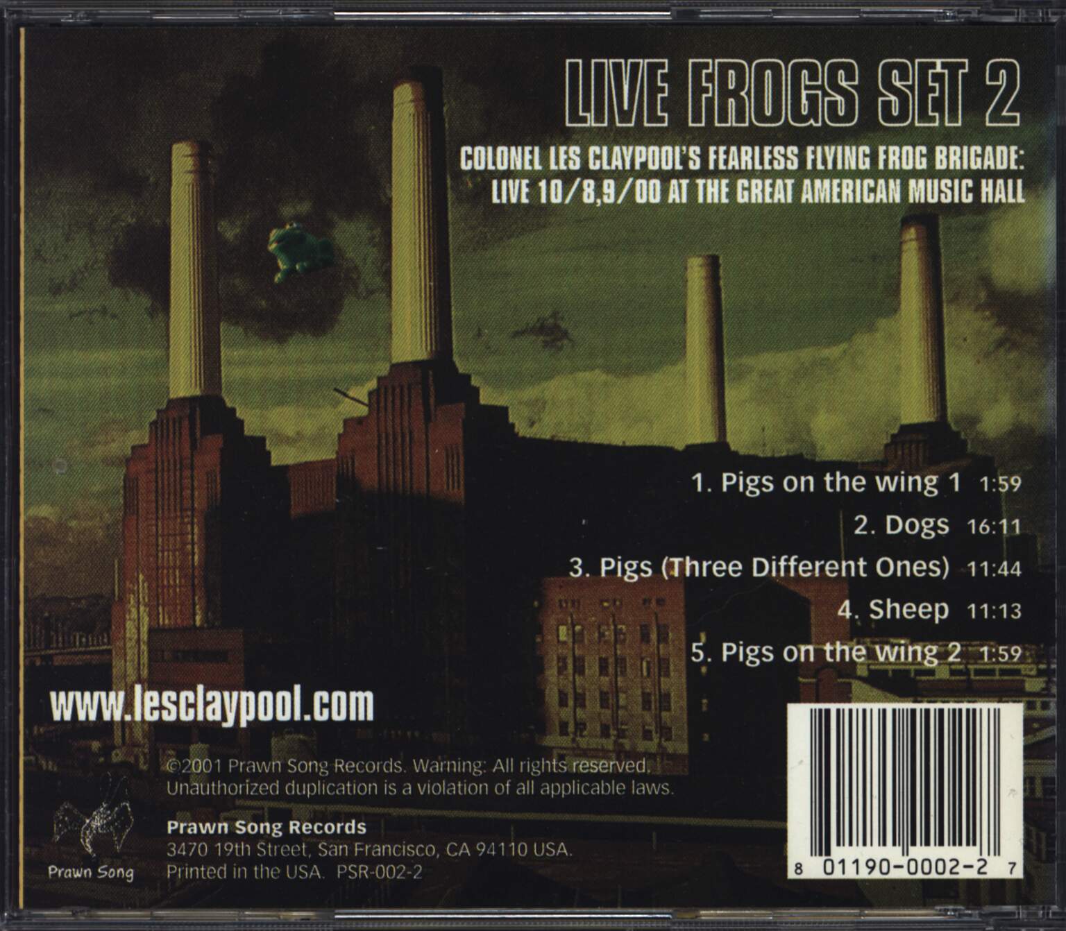 Les Claypool's Frog Brigade: Live Frogs Set 2, 1×CD