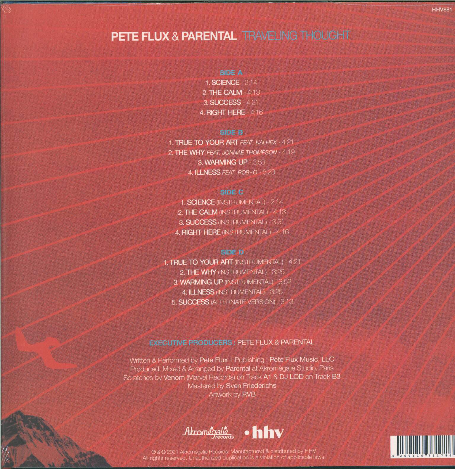 Pete Flux & Parental: Traveling Thought, 2×LP (Vinyl)