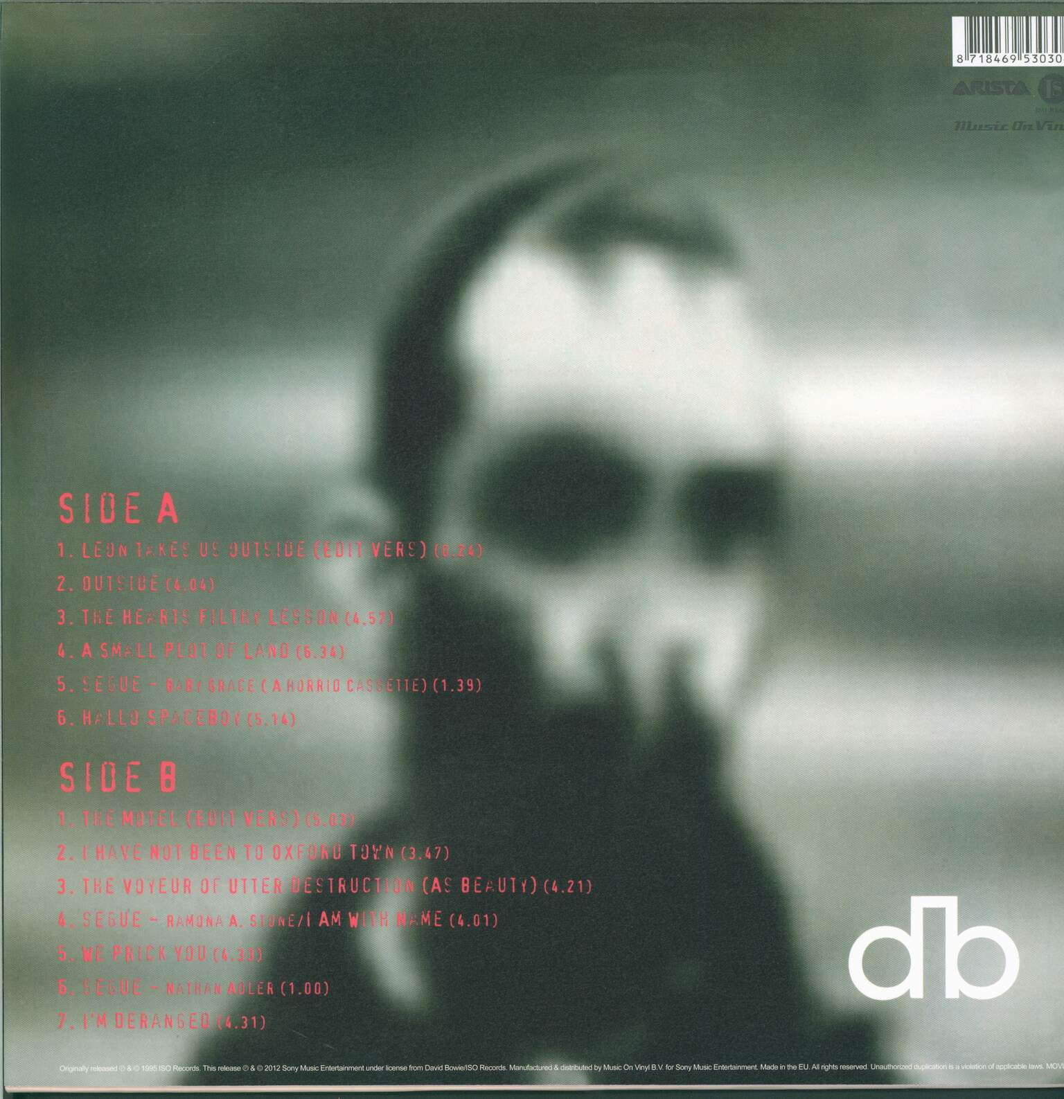David Bowie: Excerpts From Outside, 1×LP (Vinyl)