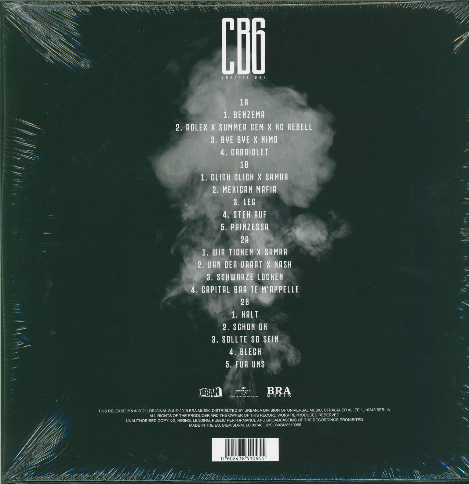 Capital Bra: CB6, 2×LP (Vinyl)