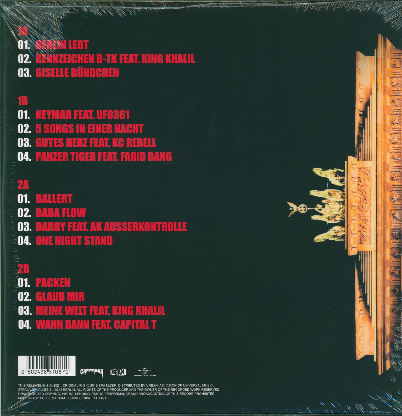 Capital Bra: Berlin Lebt, 2×LP (Vinyl)