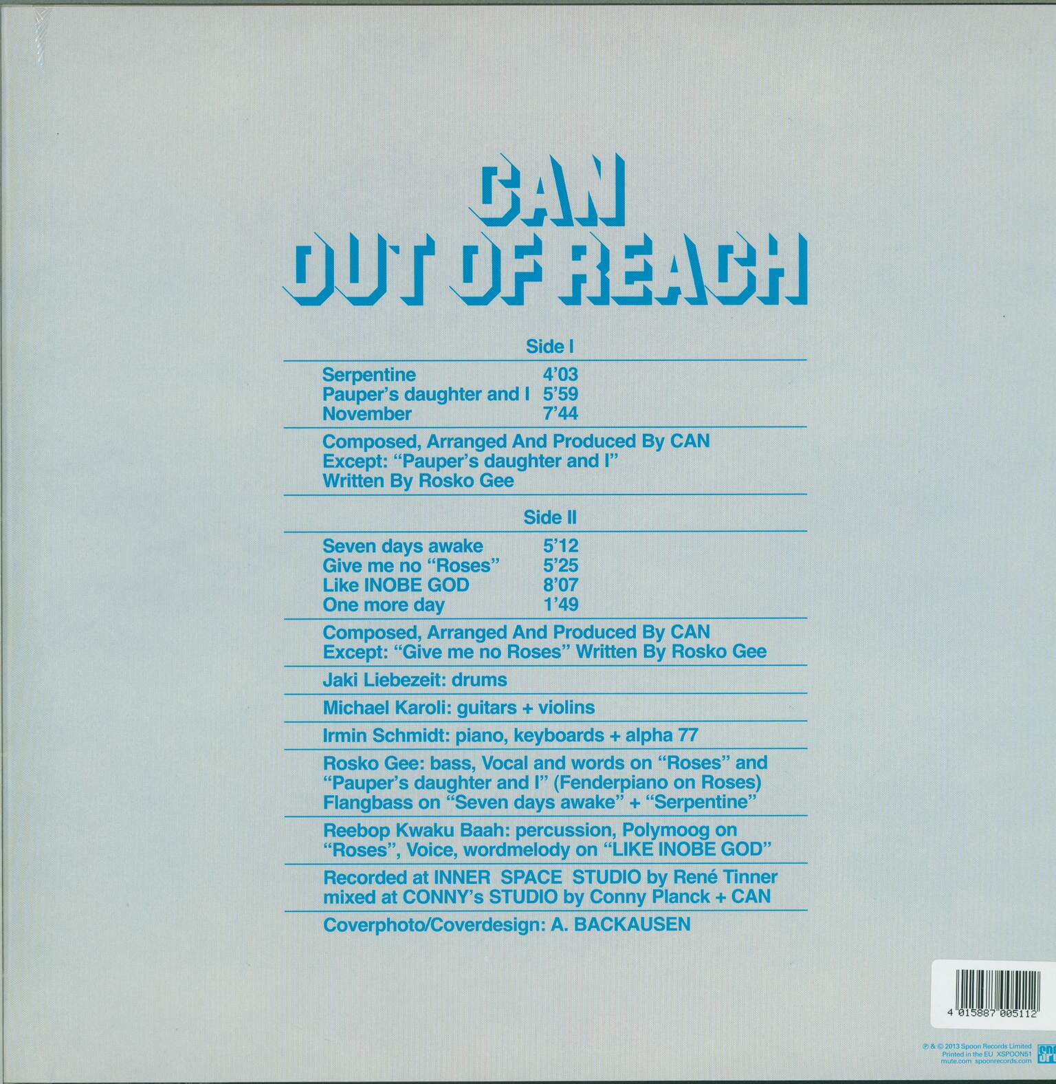Can: Out Of Reach, 1×LP (Vinyl)