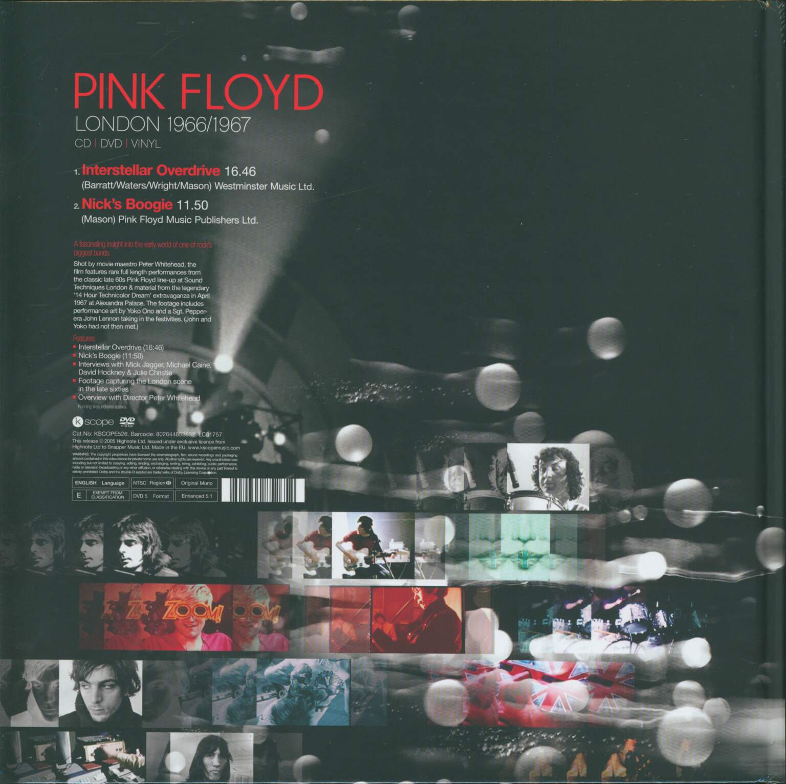 Pink Floyd: London 1966/1967, 1×10" Vinyl EP, 1×CD, 1×DVD