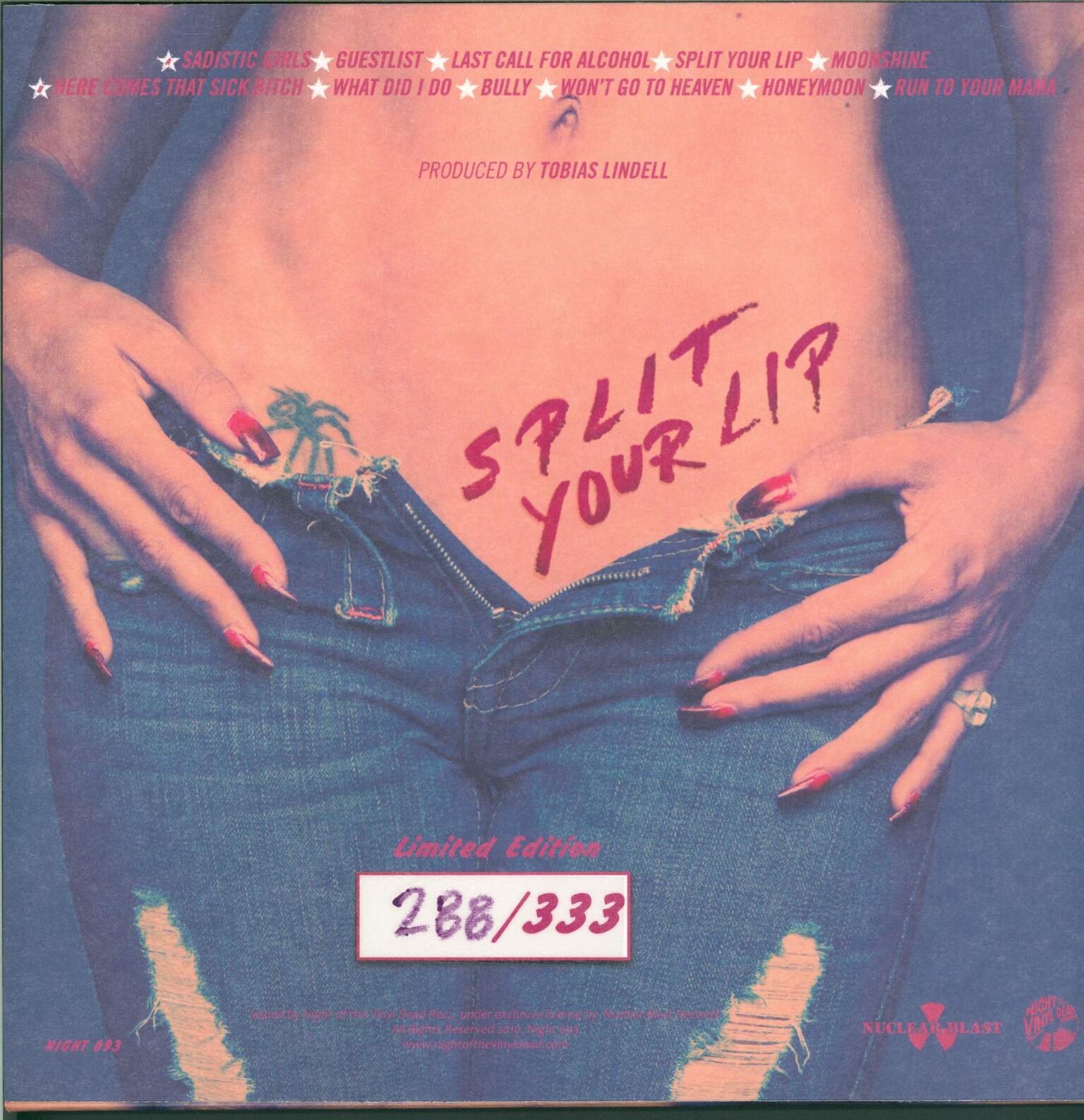 Hardcore Superstar: Split Your Lip, 1×LP (Vinyl)