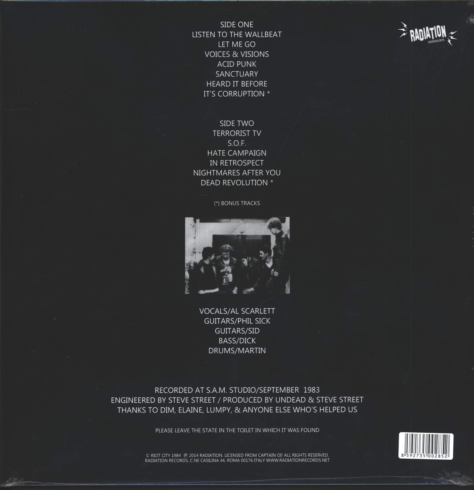 The Undead: The Killing Of Reality, 1×LP (Vinyl)