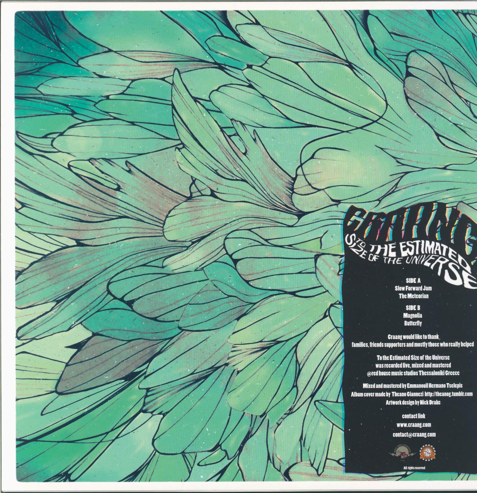 Craang: To The Estimated Size Of The Universe, 1×LP (Vinyl)