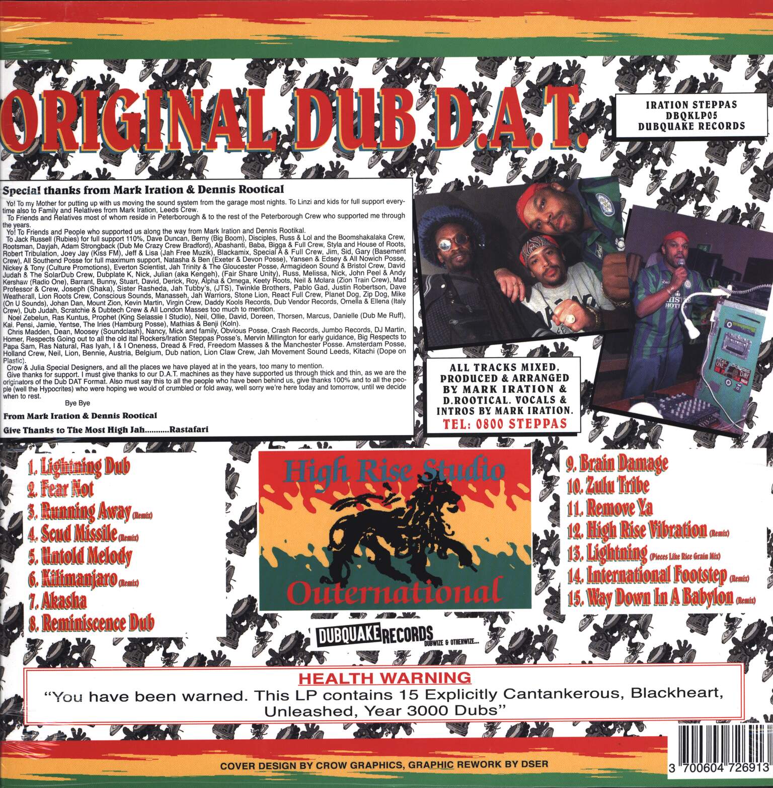 Iration Steppas: Original Dub D.A.T., 2×LP (Vinyl)