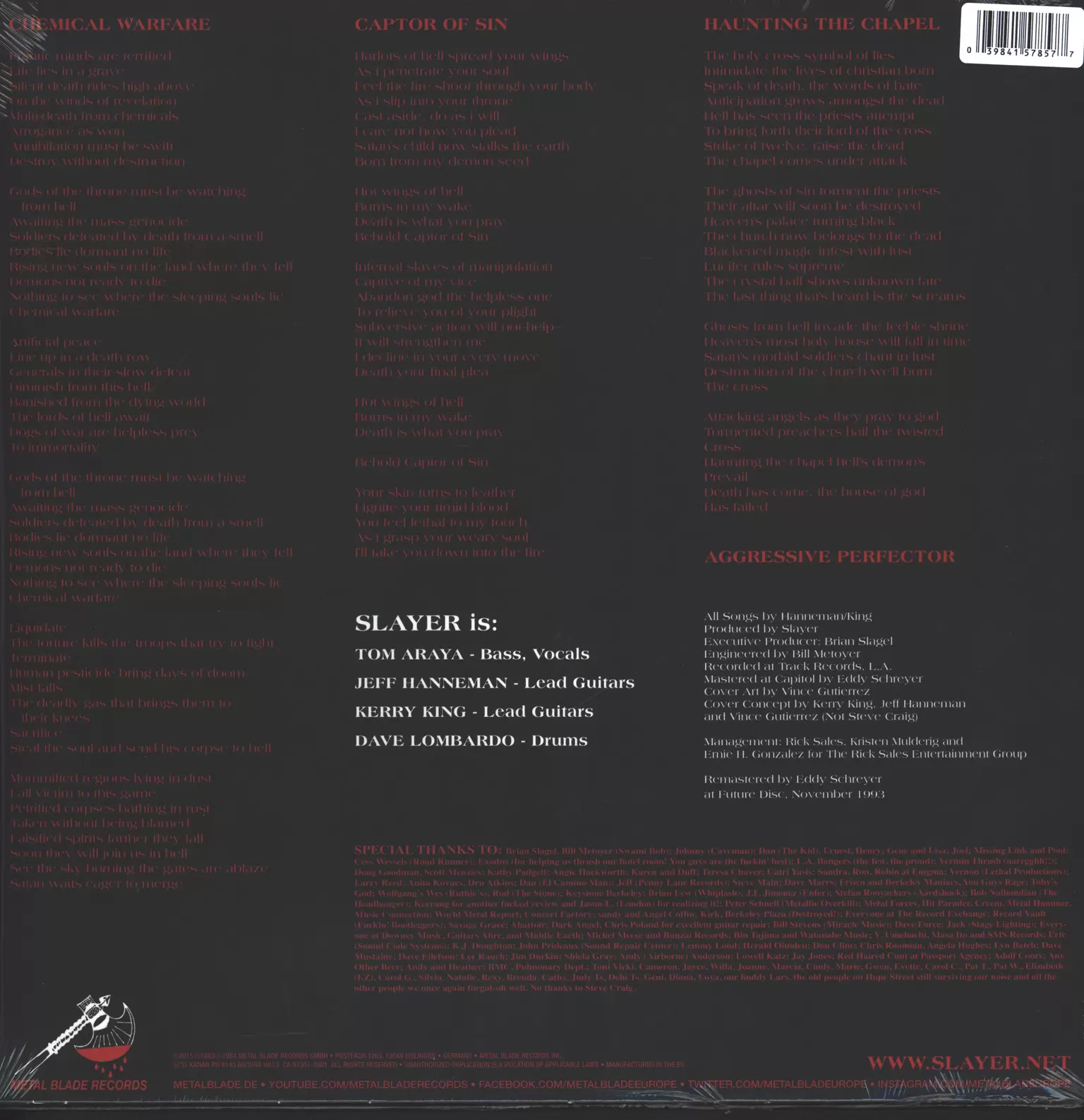 Slayer: Haunting The Chapel, 1×12" Maxi Single (Vinyl)