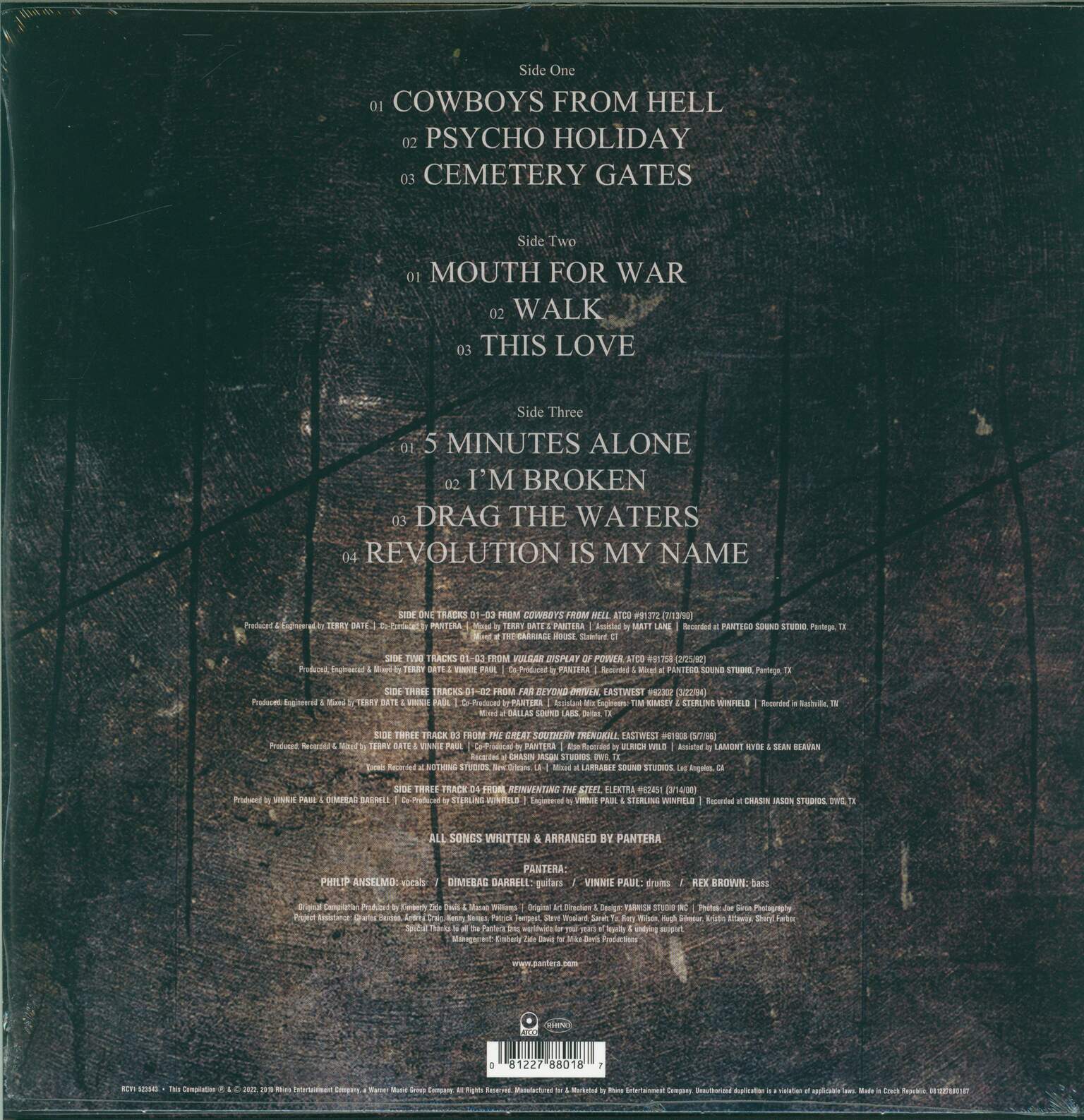 Pantera: 1990-2000: A Decade Of Domination, 2×LP (Vinyl), 2×LP (Vinyl)