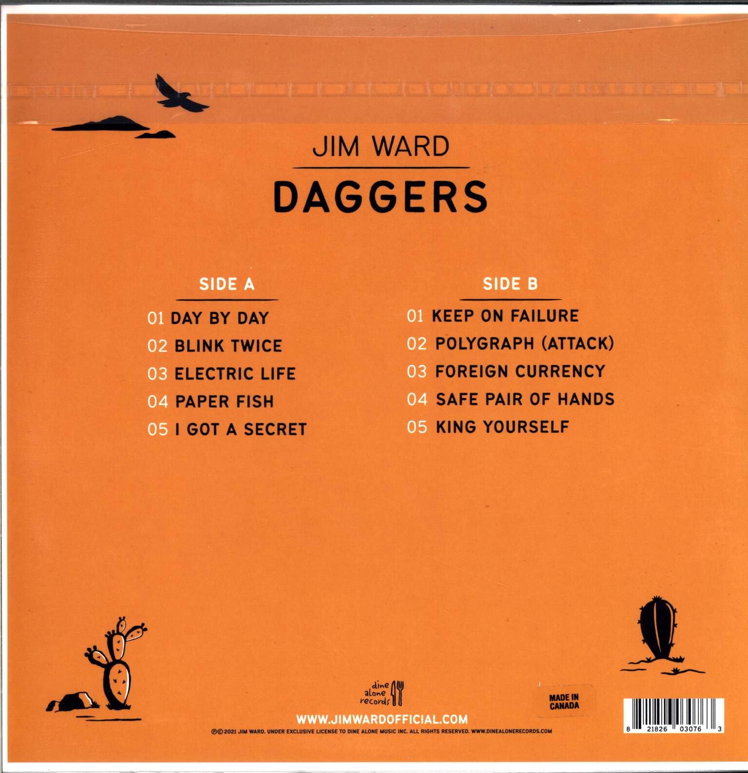 Jim Ward: Daggers, 1×LP (Vinyl)